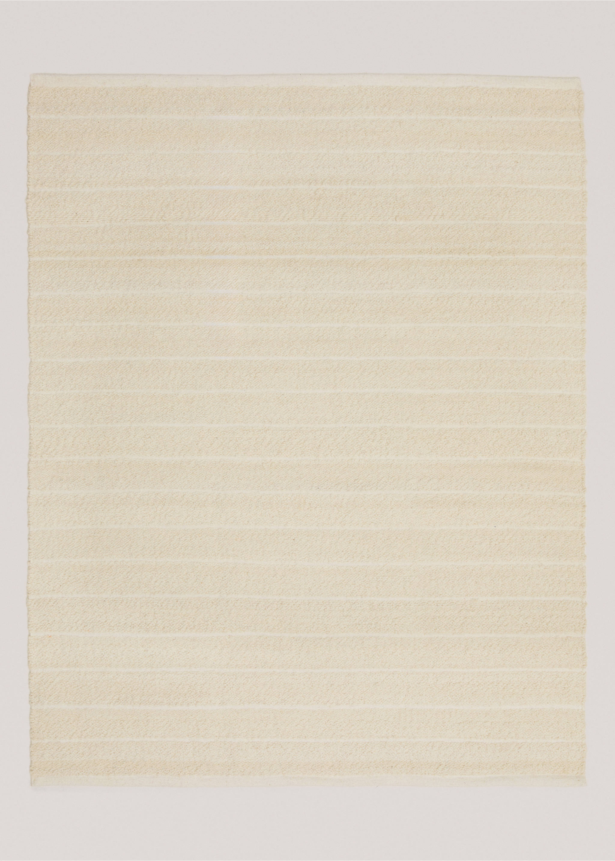Teppich aus Wolle mit Baumwolle 150 x 200 cm - Artikel ohne Model, Sandfarben. Ref: 77033272-00.