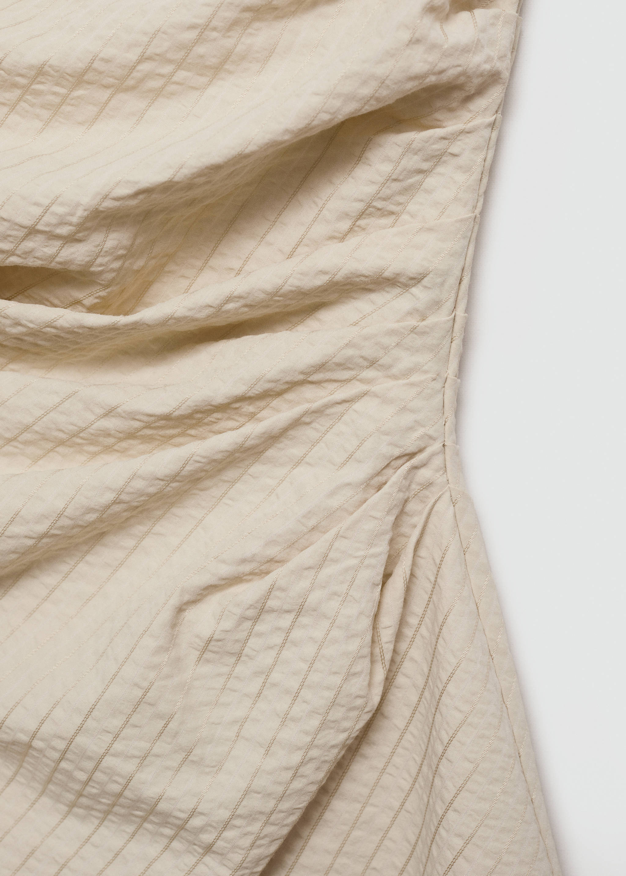 Vestido rayas drapeado - Detalle del artículo 8