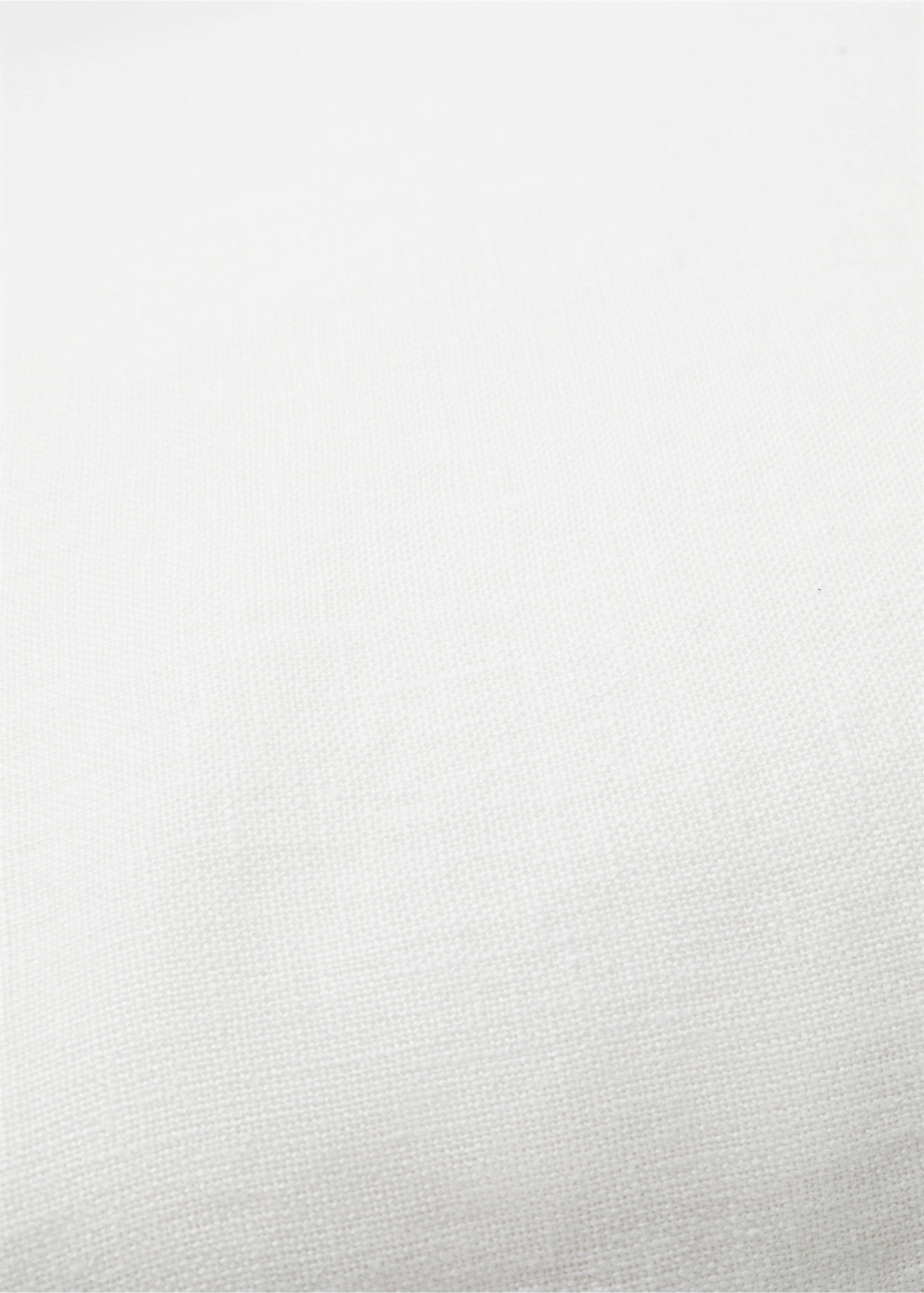 100% linen cushion case 45x45cm - Details of the article 3, White. Ref: 77033278-00.