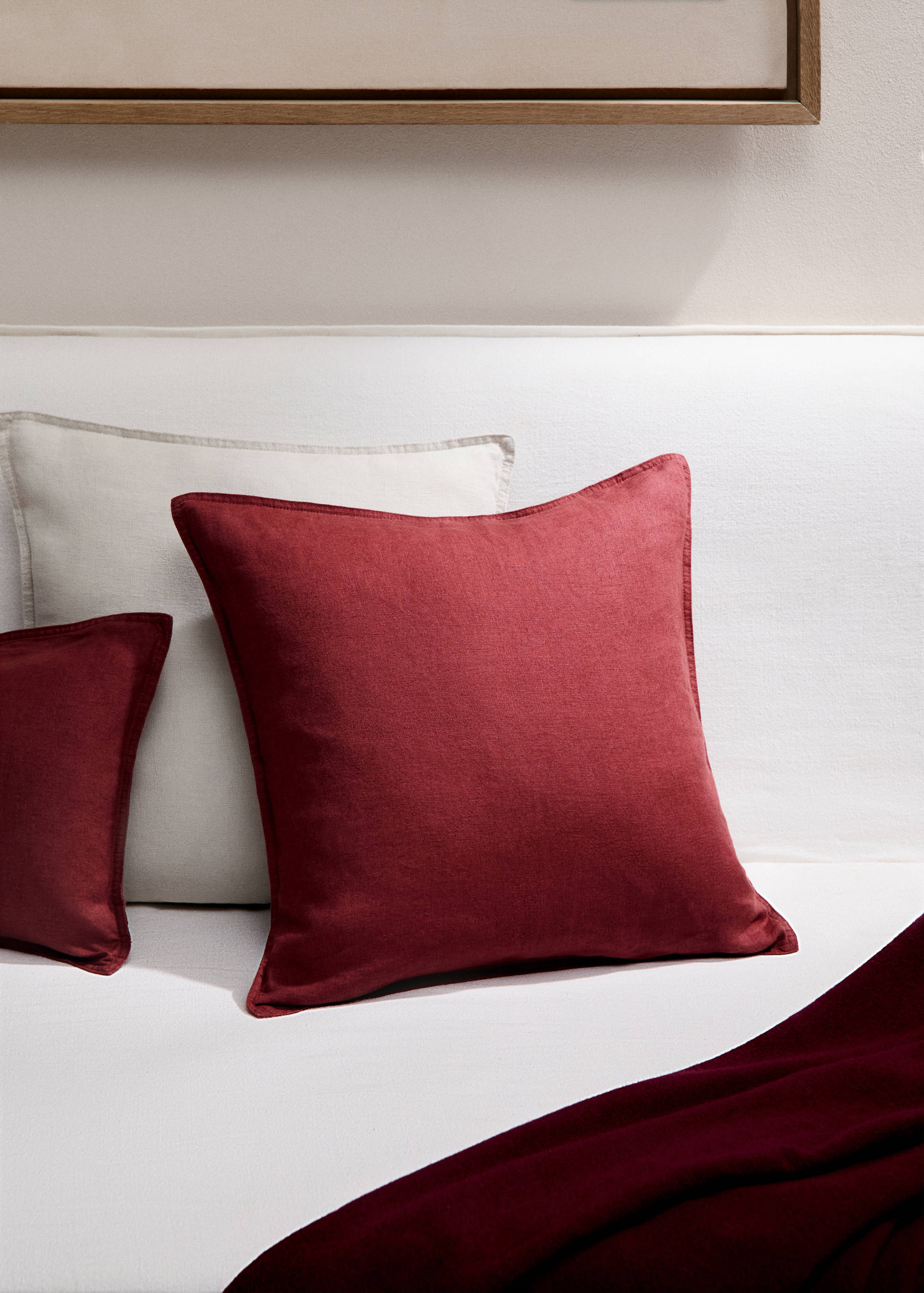 100% linen cushion case 45x45cm - General plane