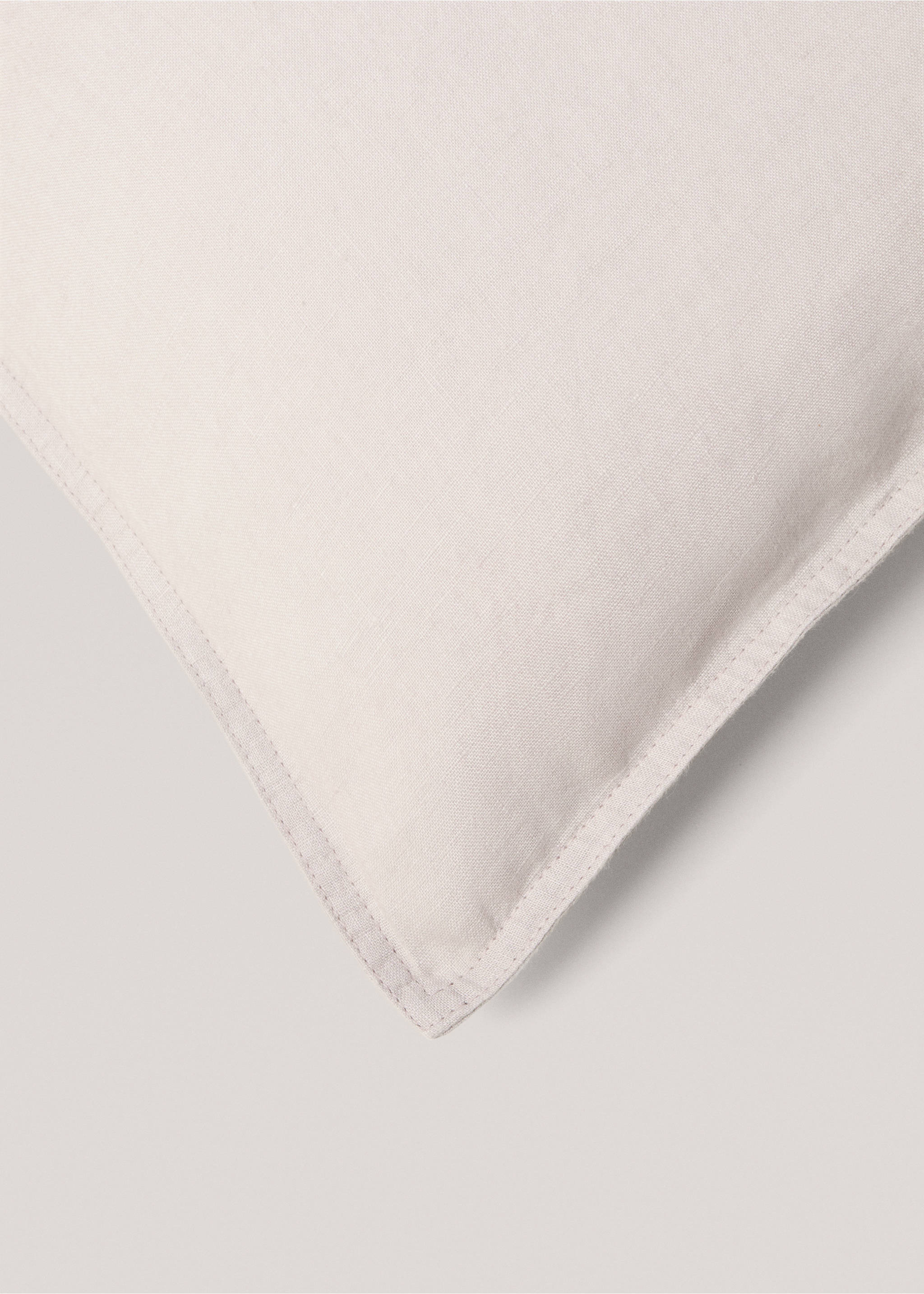 Housse de coussin 100 % lin 45x45 cm - Détail de l'article 2, Gris chiné clair. Ref: 77033278-00.