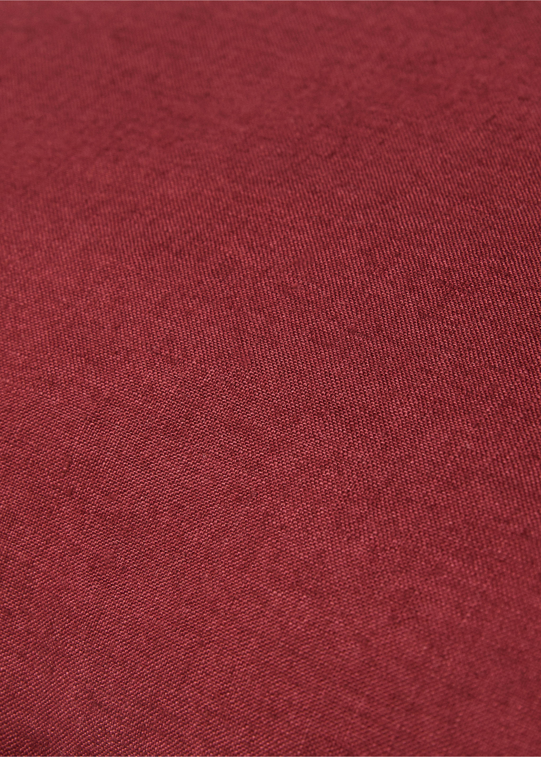 Housse de coussin 100 % lin 30x50 cm - Détail de l'article 3, Bordeaux. Ref: 77033279-00.