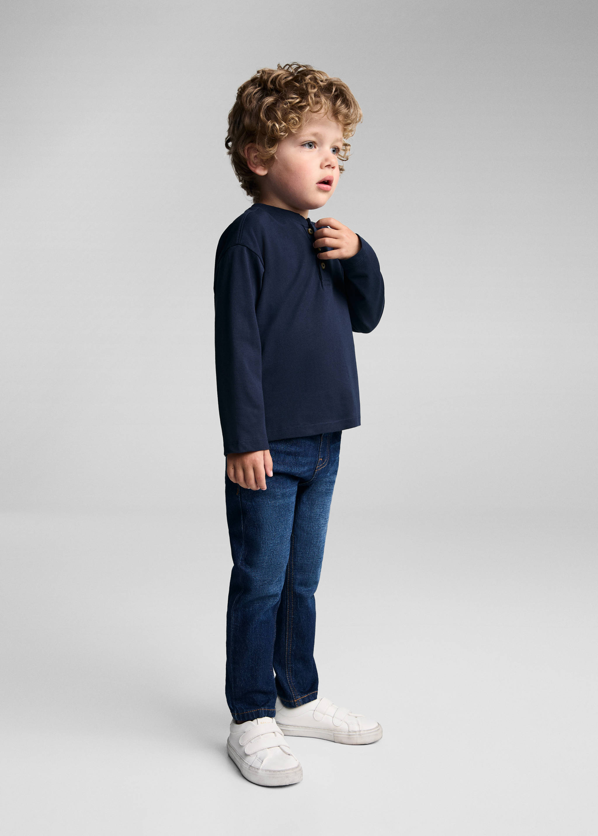 T-shirt coton manches longues - Plan général