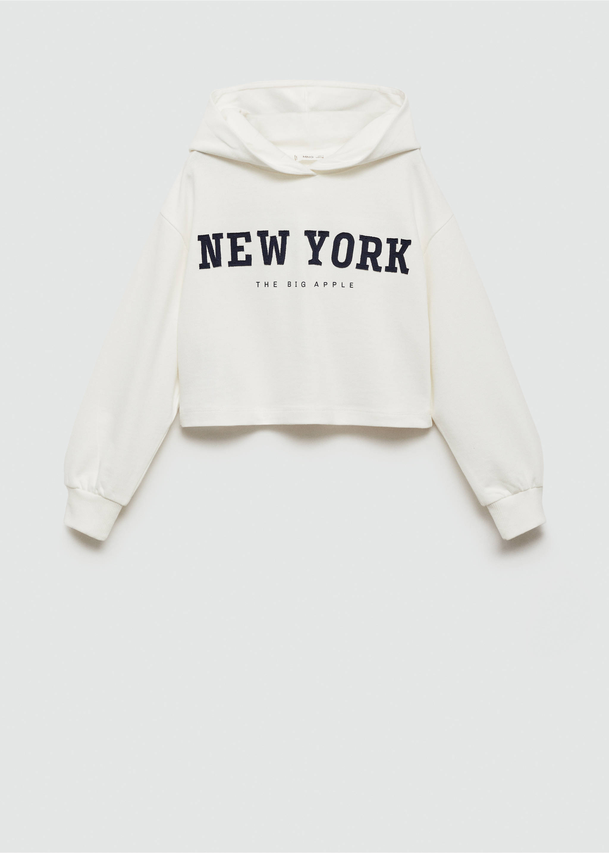 Embroidered message sweatshirt - Article without model, Off White. Ref: 77033281-00.