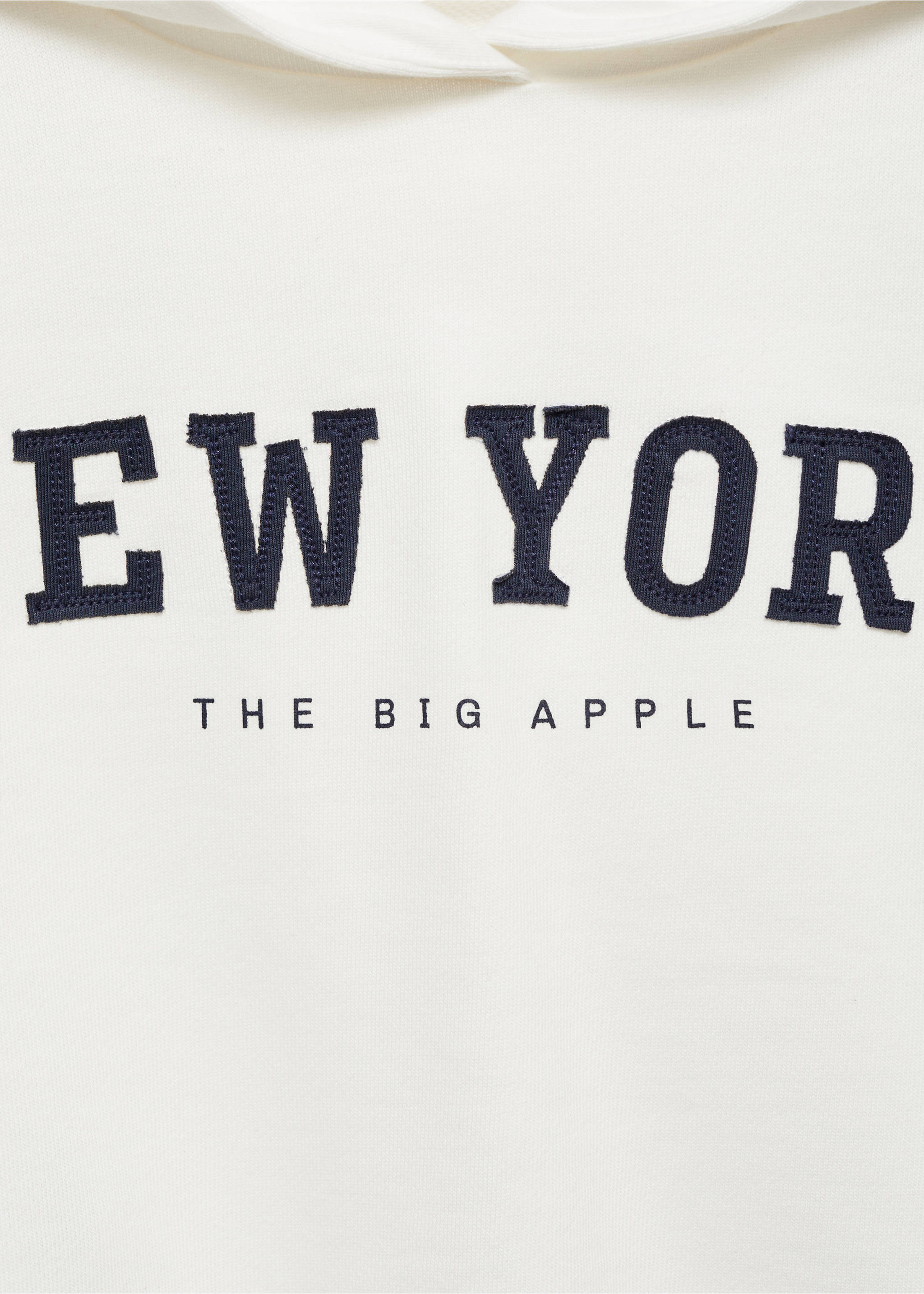 Embroidered message sweatshirt - Details of the article 8, Off White. Ref: 77033281-00.