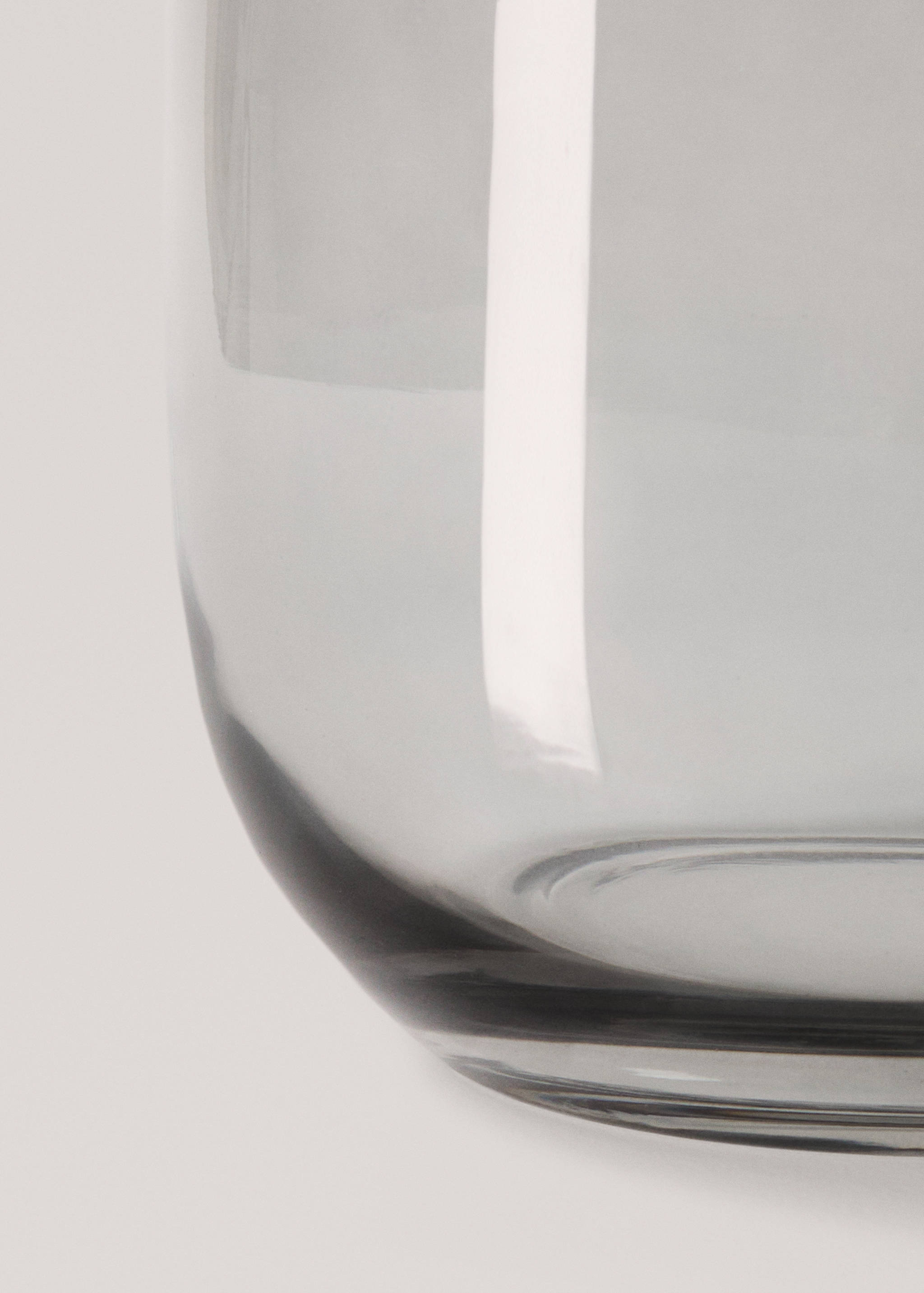 Grå glasvas 15,5x17,5 cm - Detaljer om artikeln 2