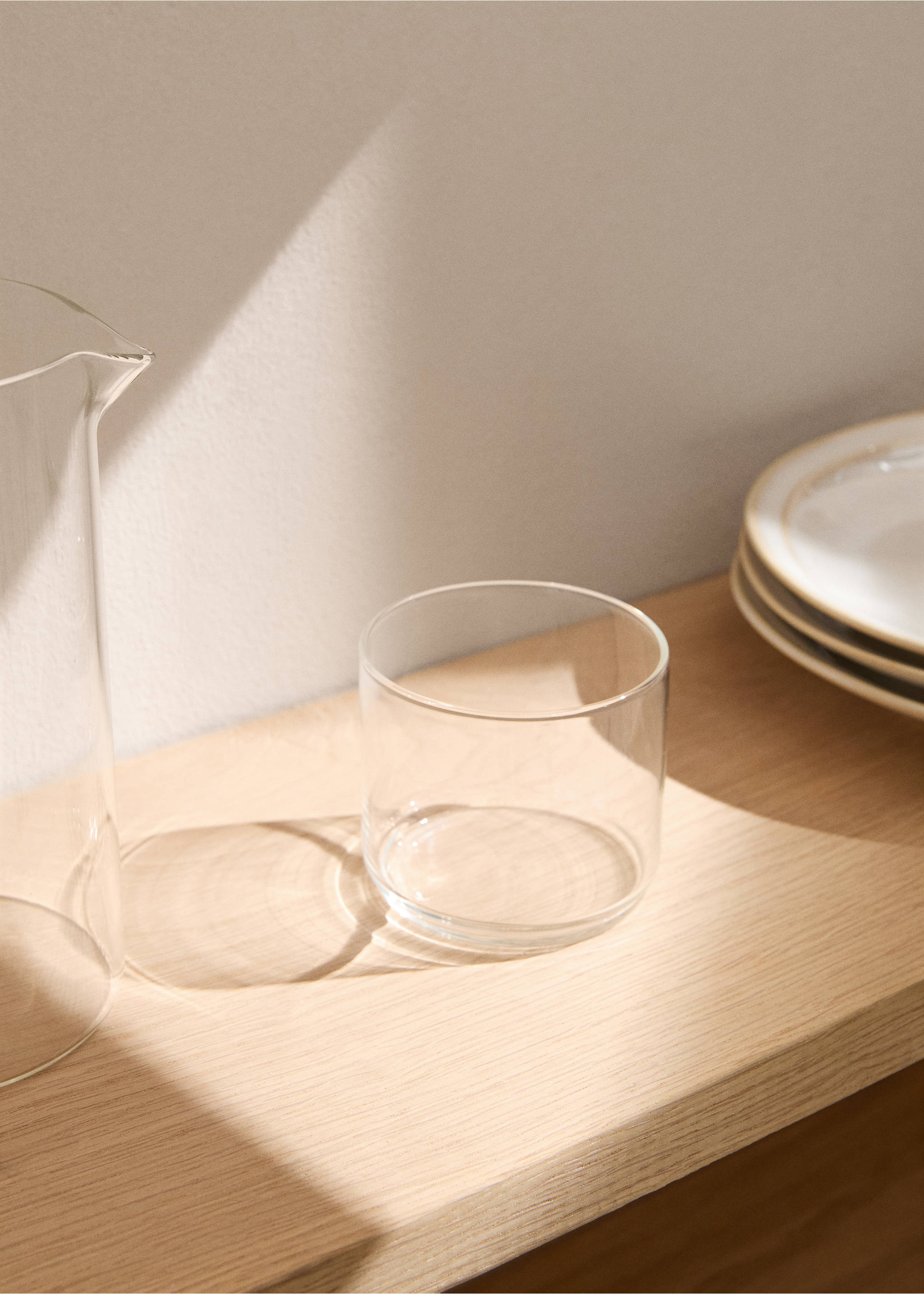 Borosilicate basic tumbler - General plane, Ice Grey. Ref: 77033287-00.