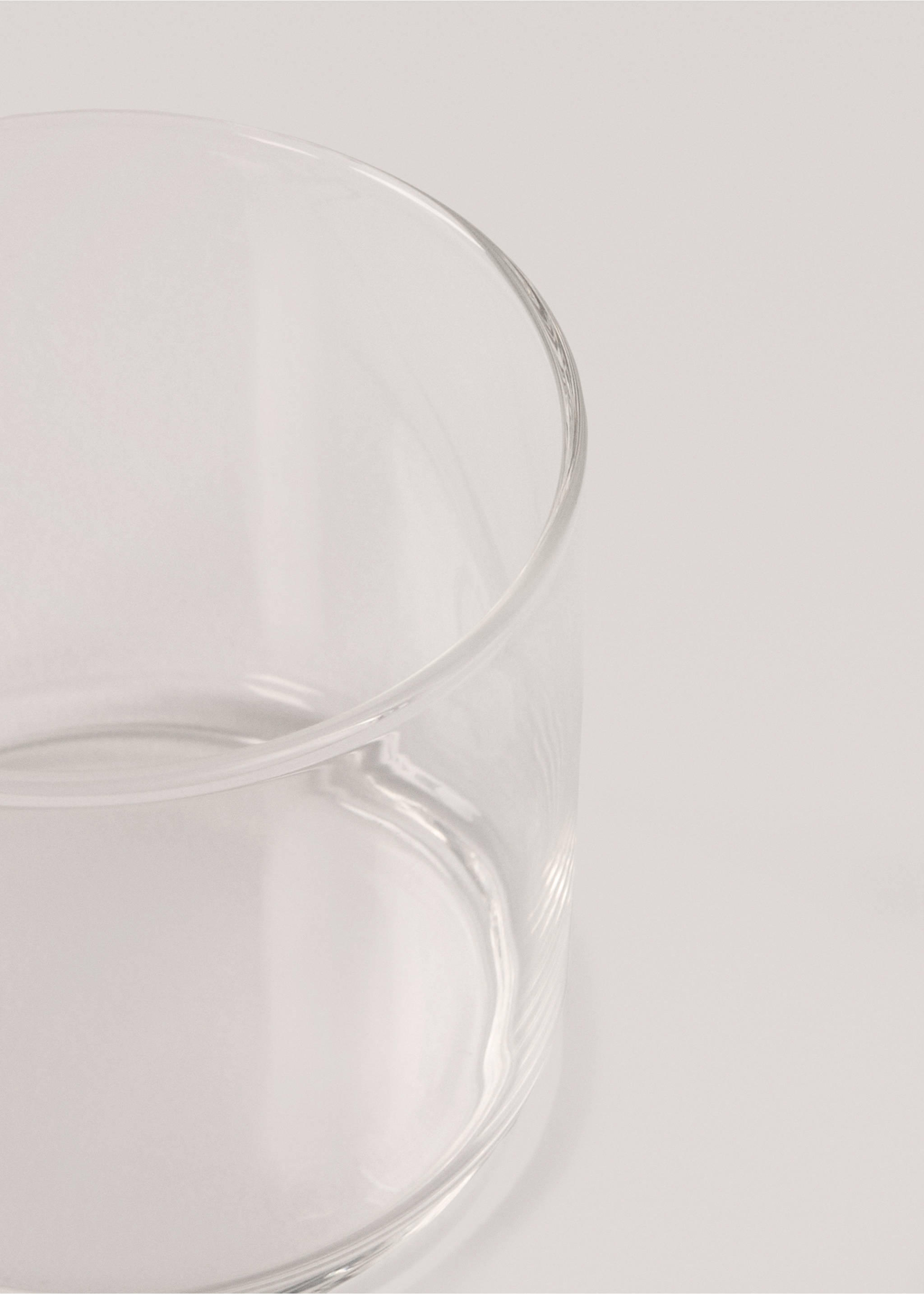 Borosilicate basic tumbler - Details of the article 1, Ice Grey. Ref: 77033287-00.