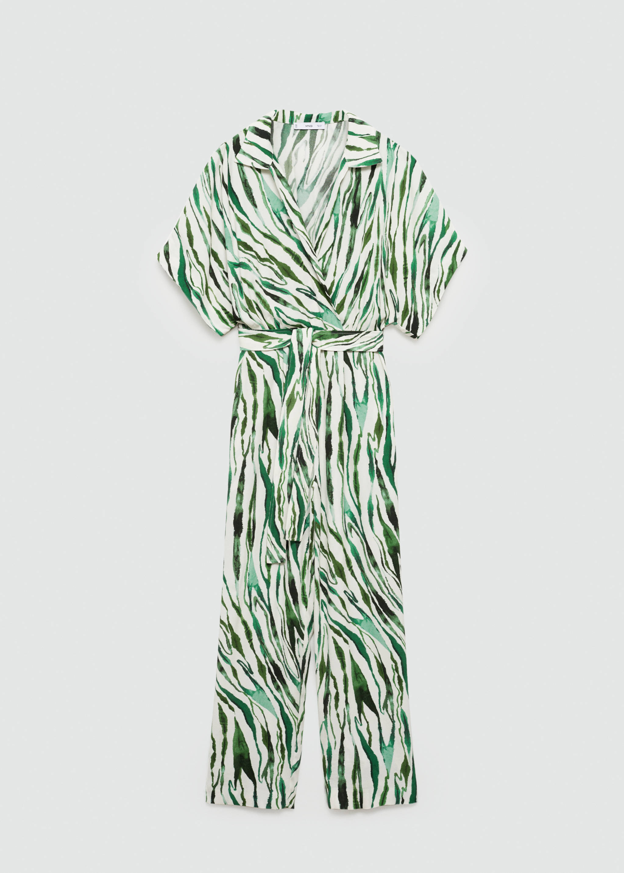 Mönstrad jumpsuit rosett - Artikel utan modell