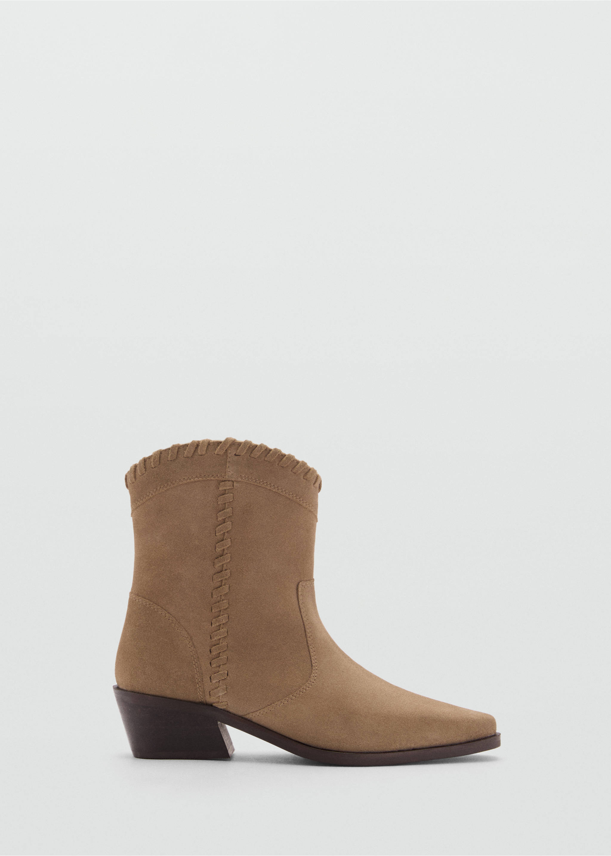 Leather ankle boots - Article without model, Medium Brown. Ref: 77033666-00.