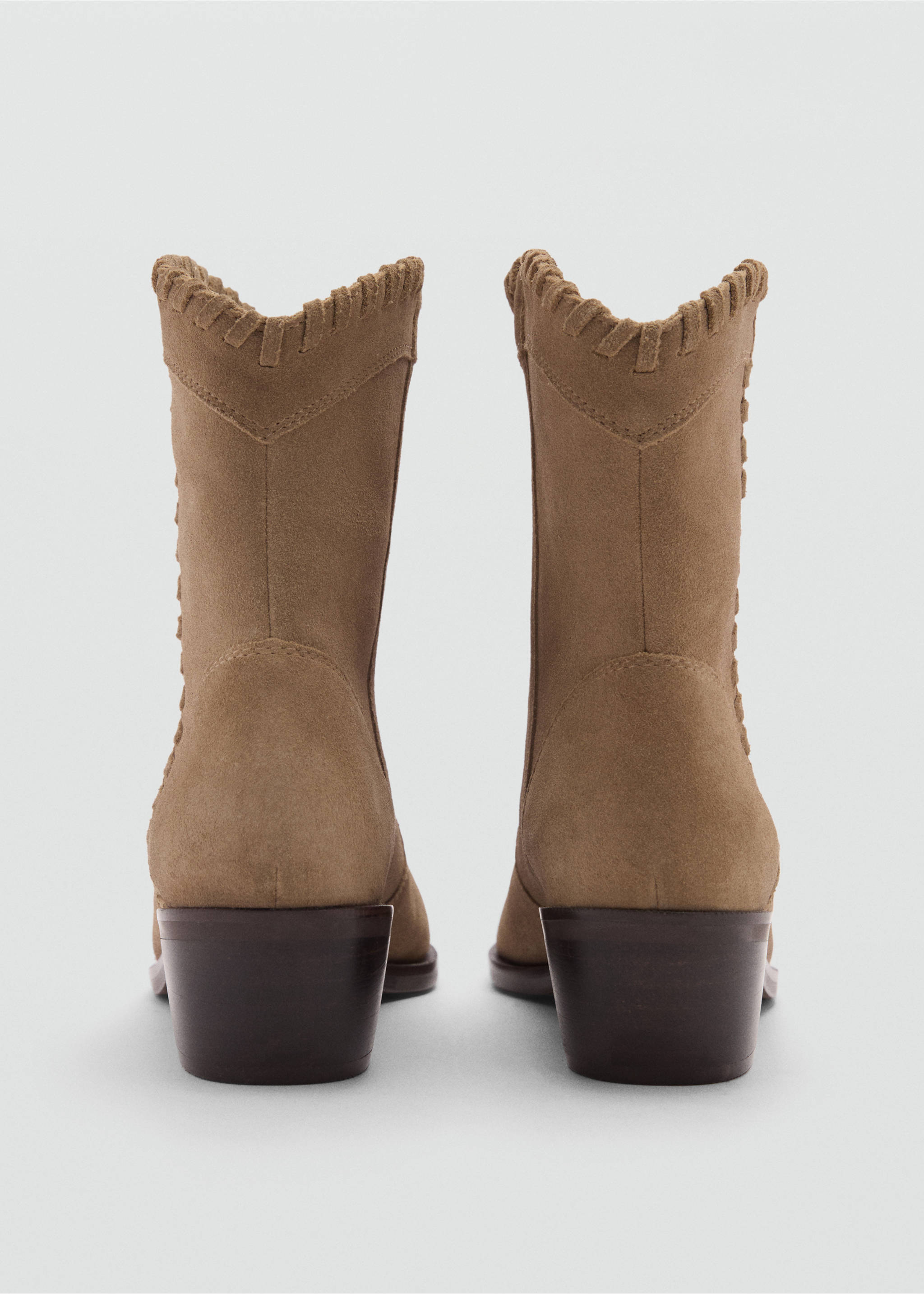 Leather ankle boots - Details of the article 2, Medium Brown. Ref: 77033666-00.