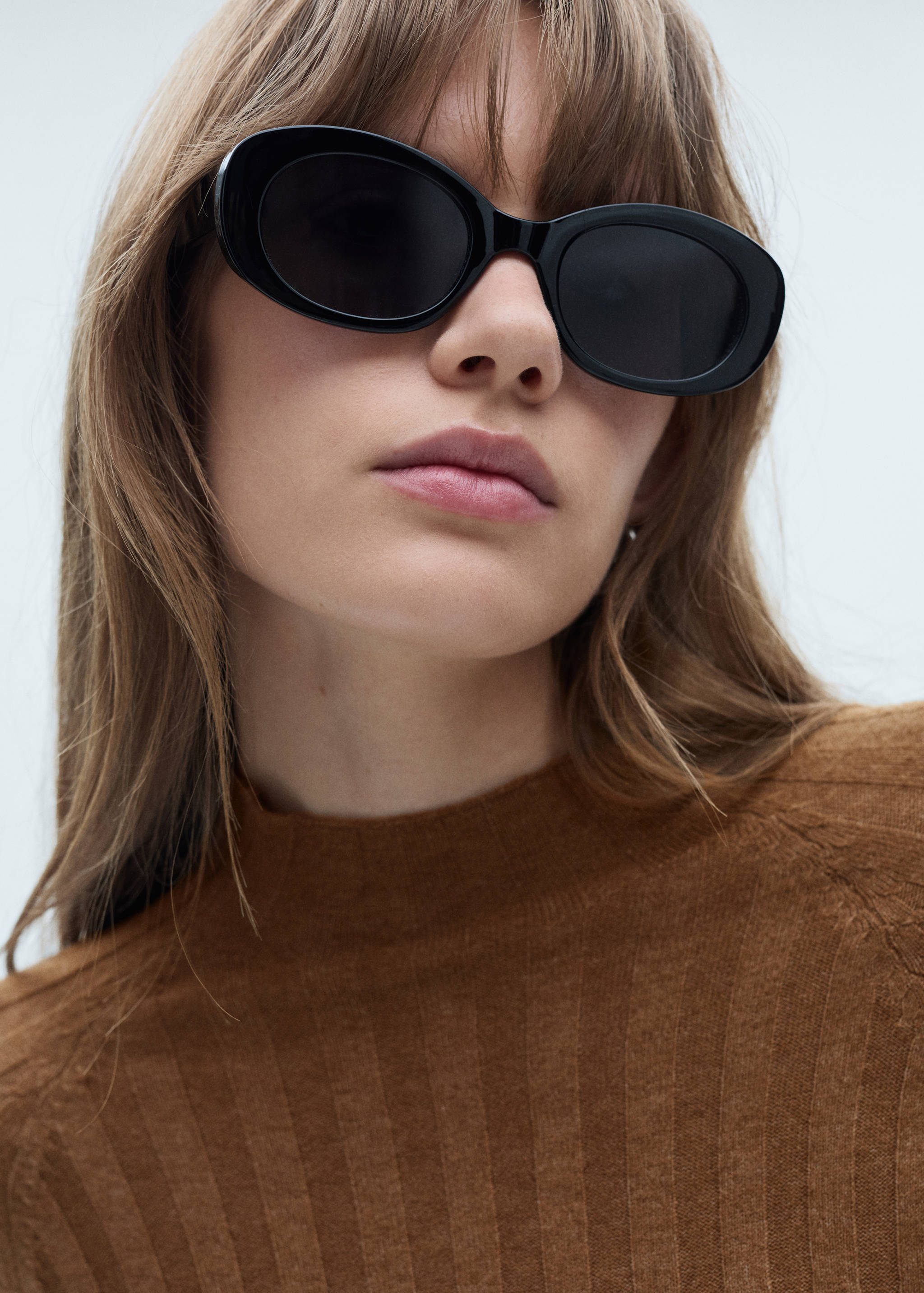 Robe maille côtelée col montant - Détail de l'article 1