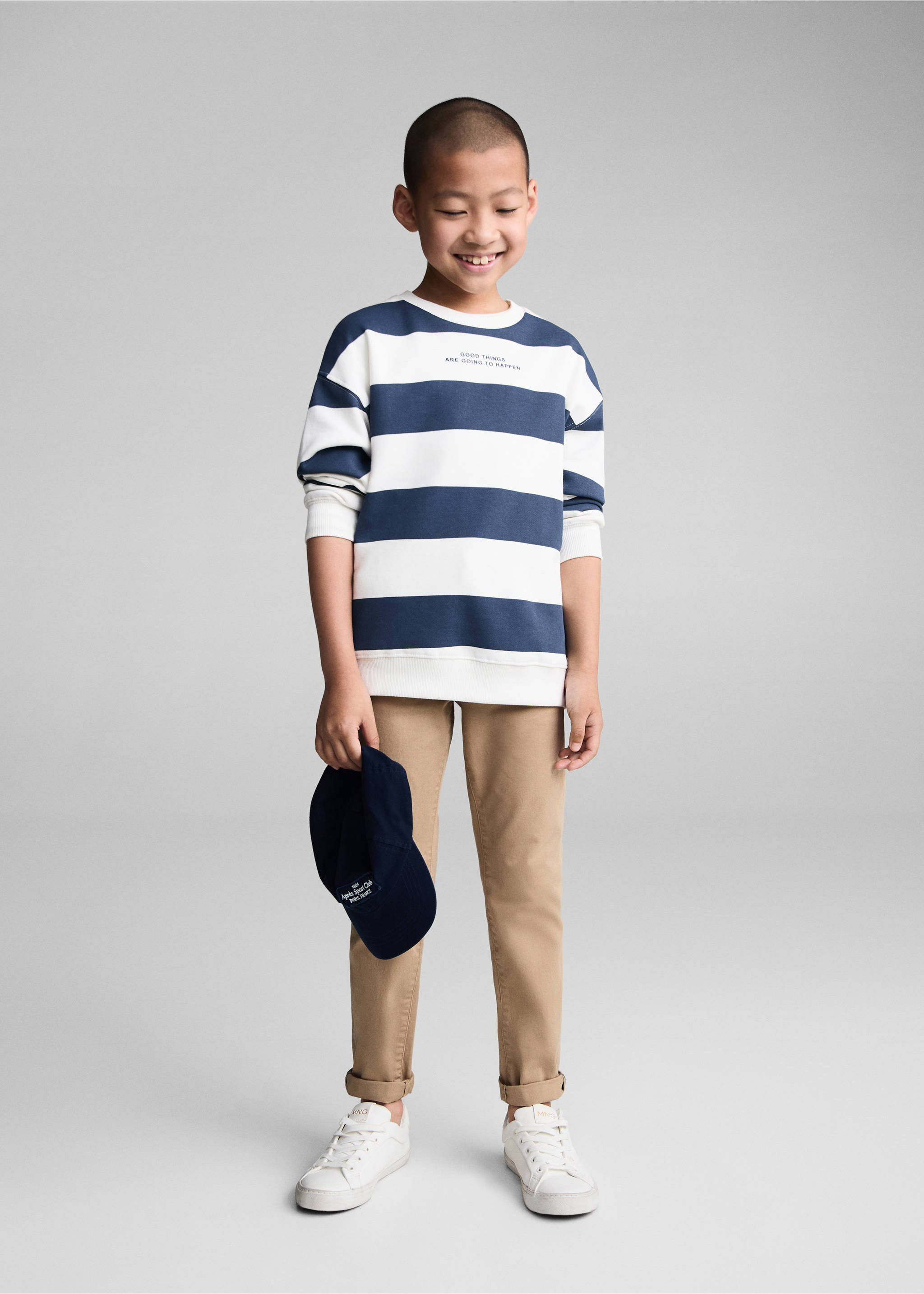 Elastic waist trousers - General plane, Sand. Ref: 77034013-00.