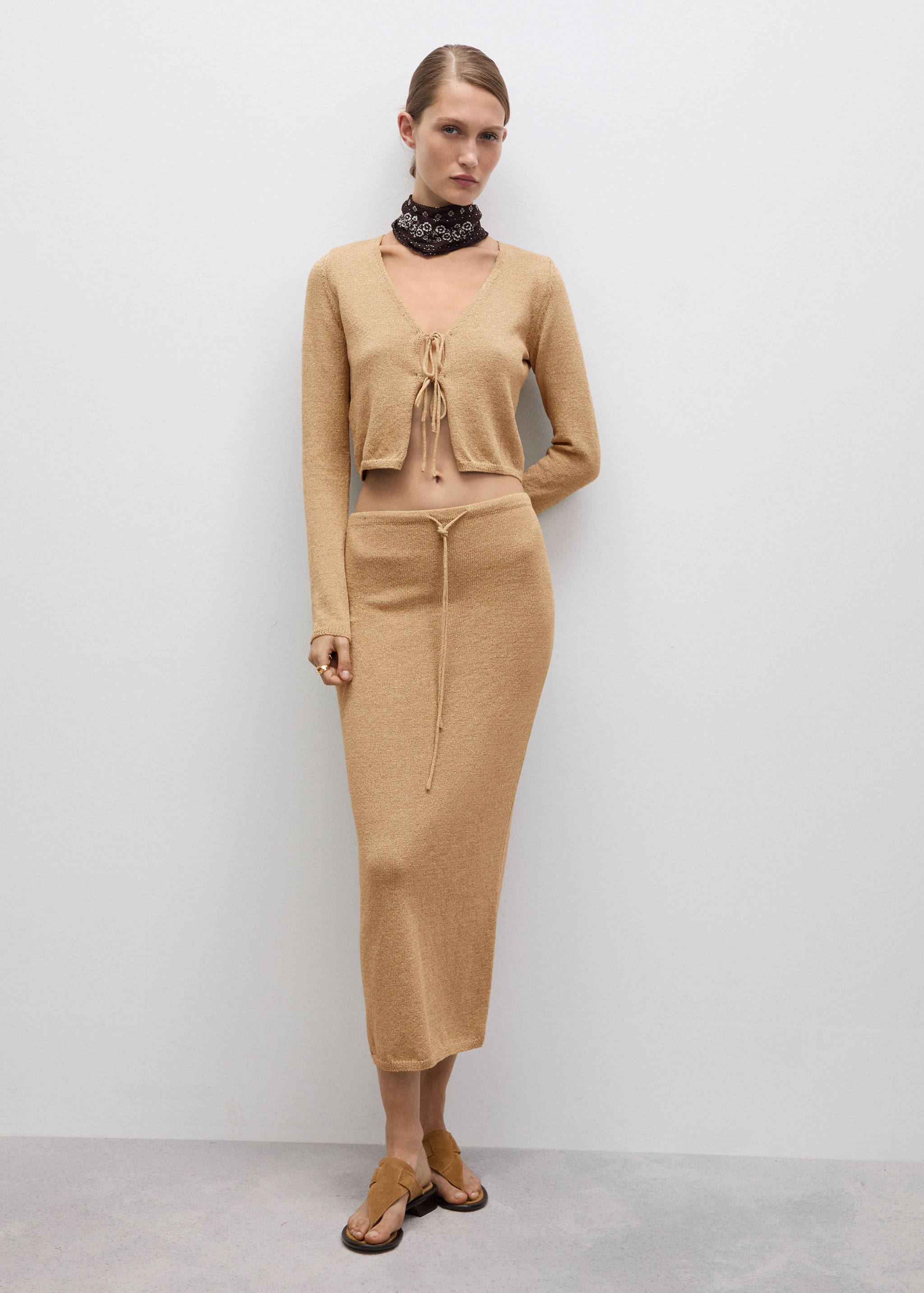 Cárdigan punto lazo - Plano general