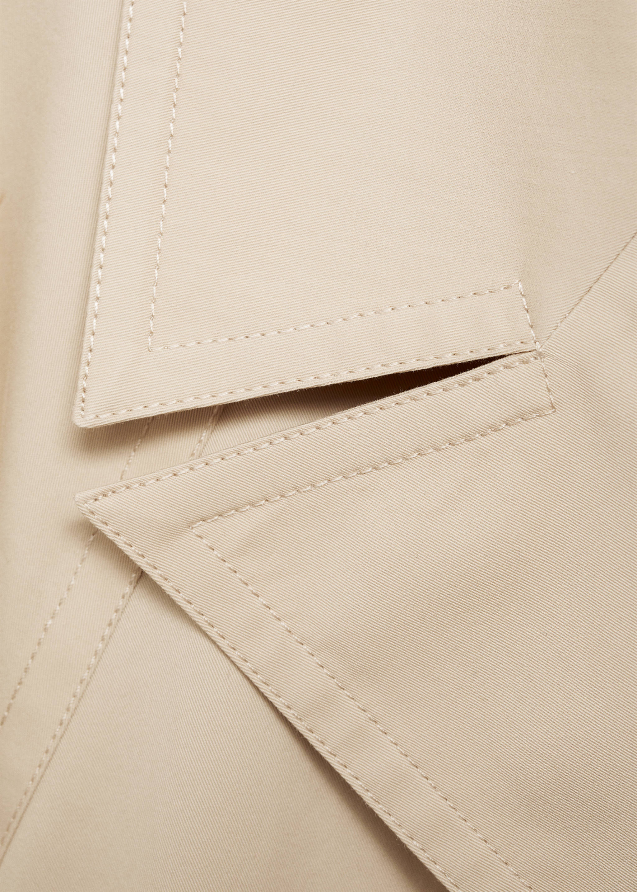 Double-breasted cropped trench coat - Details of the article 8