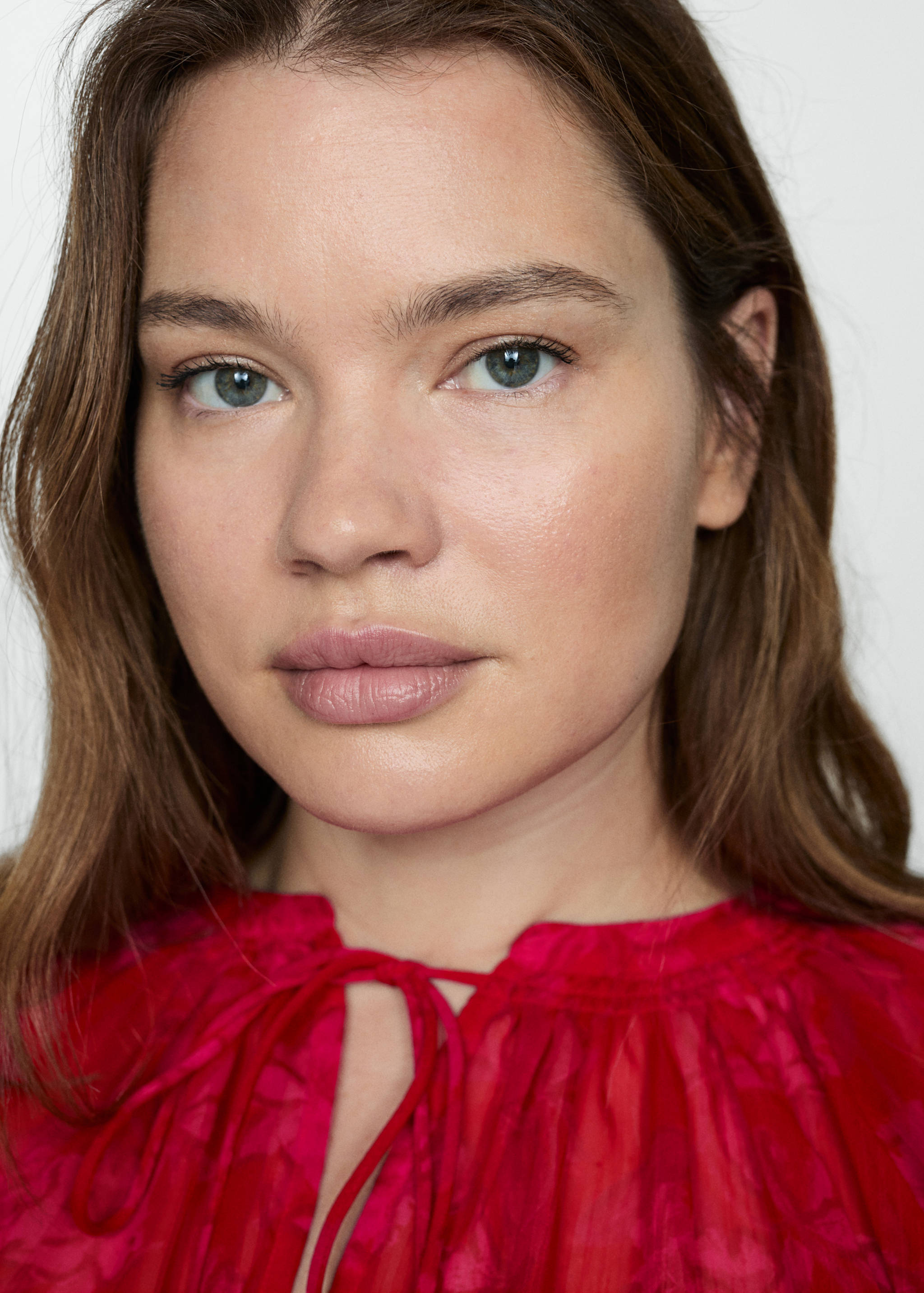 Semi-transparent floral-print blouse - Details of the article 4