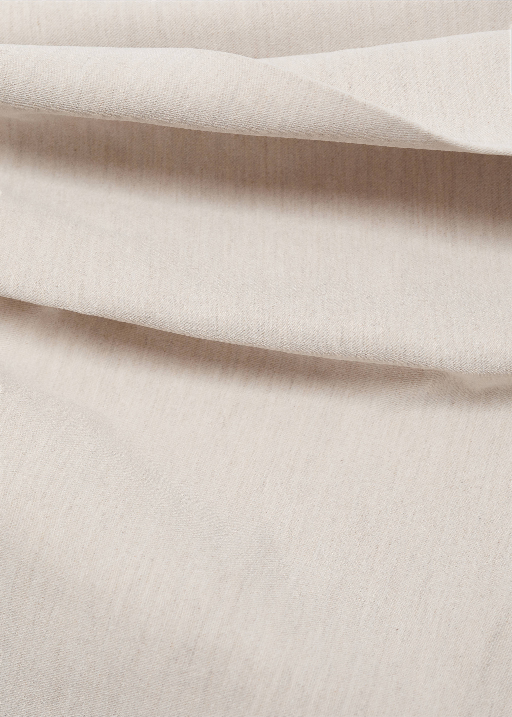 Asymmetric draped gown - Details of the article 8, Ecru. Ref: 77034030-00.
