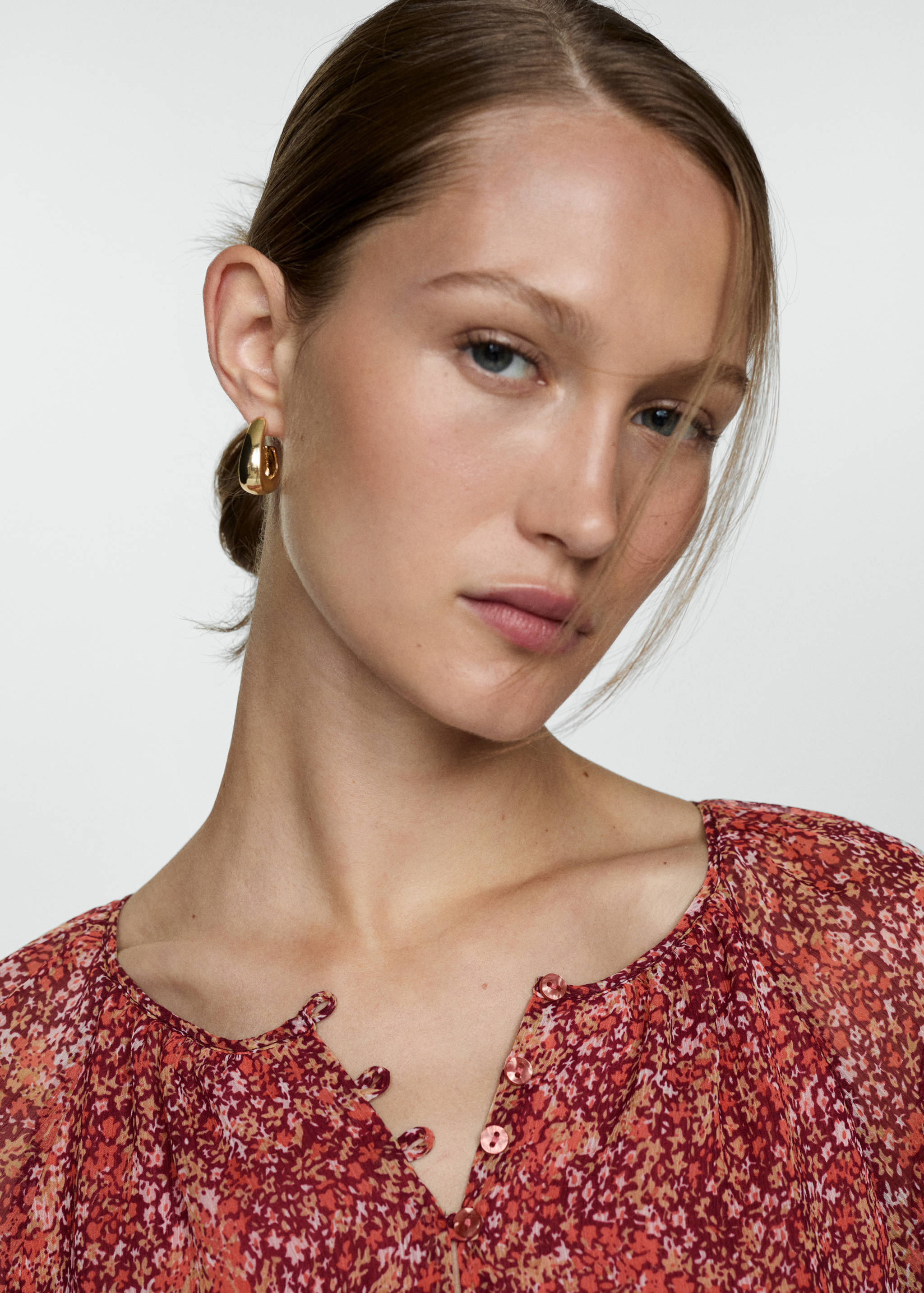 Vestido corto estampado floral - Detalle del artículo 1