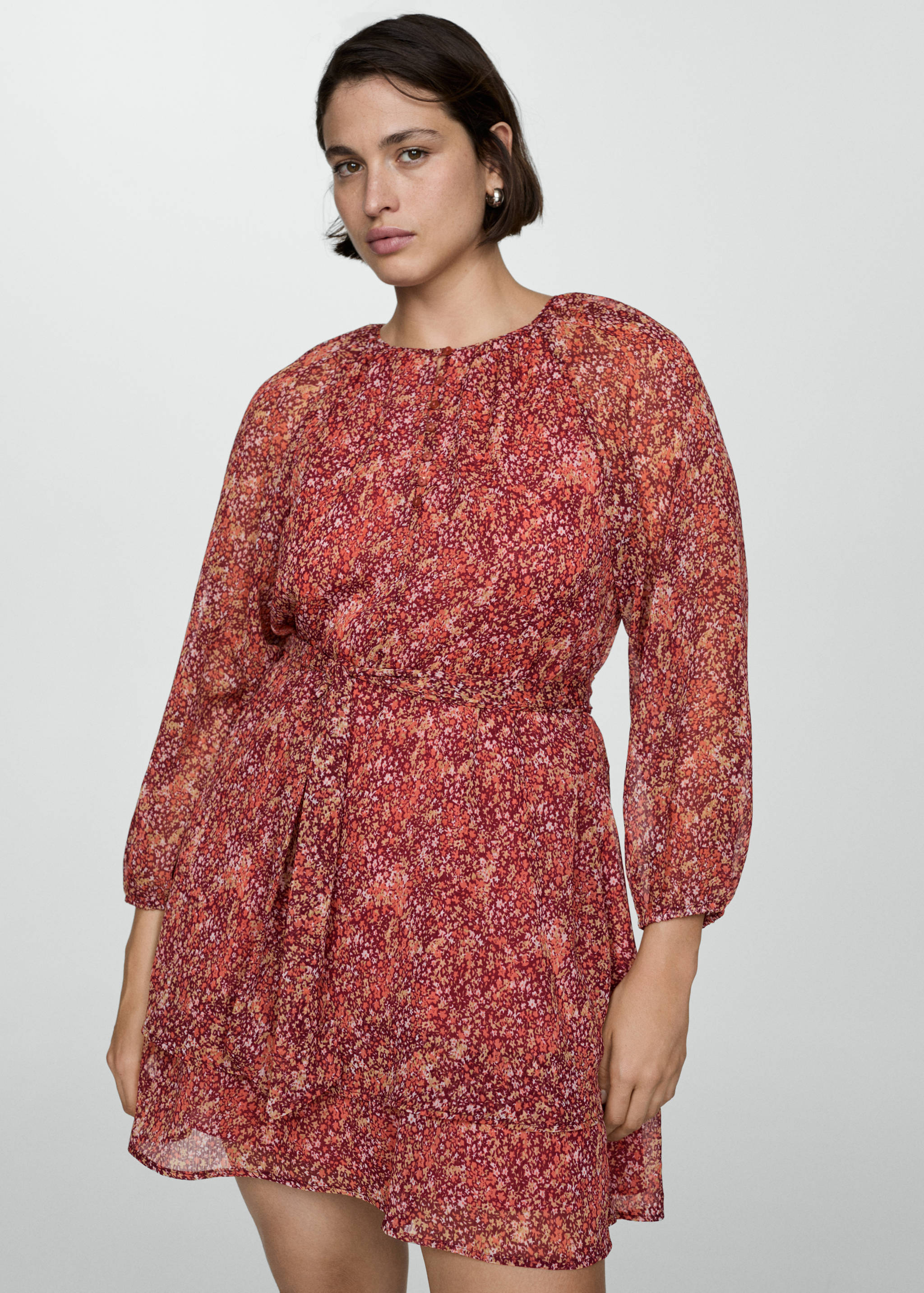 Vestido corto estampado floral - Detalle del artículo 5