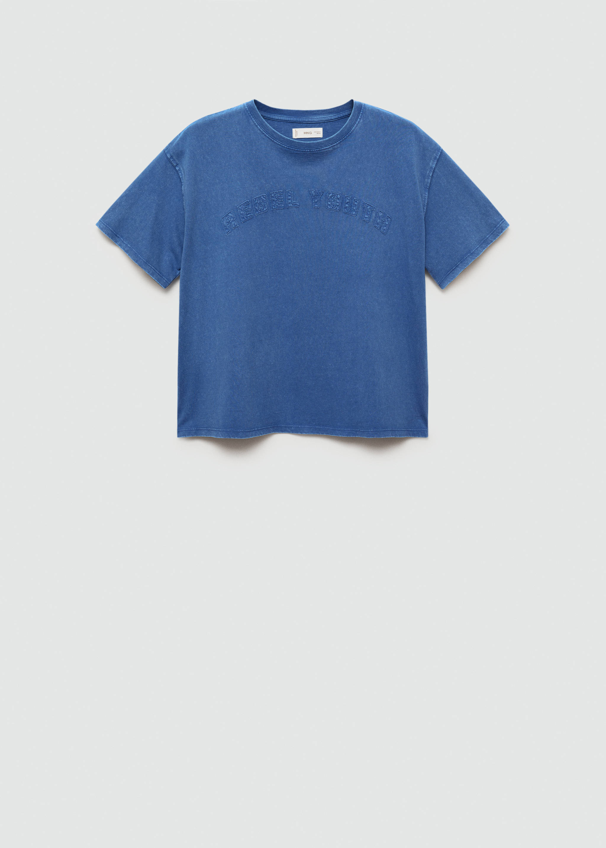 Embroidered message T-shirt - Article without model