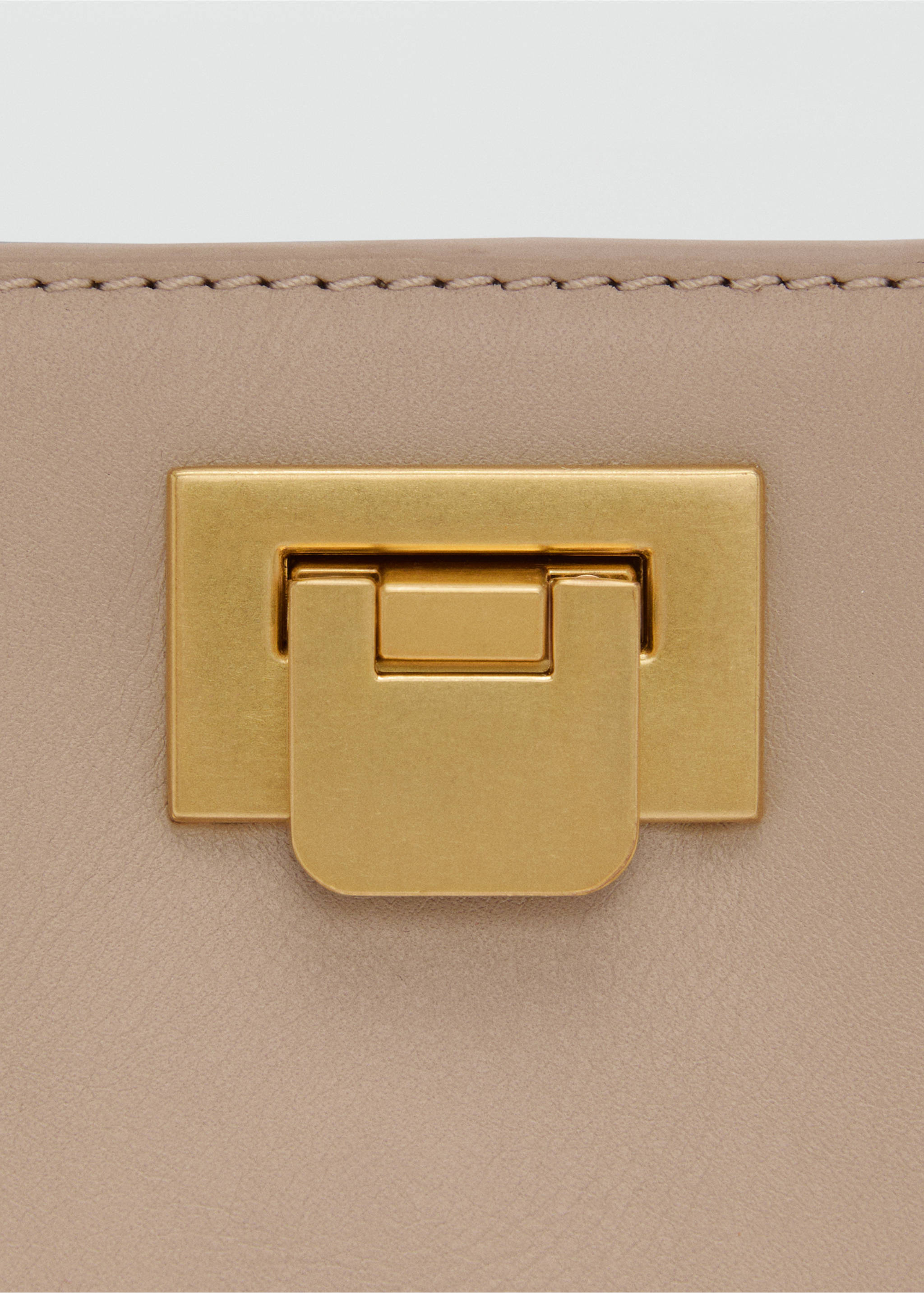 Mini sac cabas détail métallique - Détail de l'article 2, Marron clair/pastel. Ref: 77034056-00.