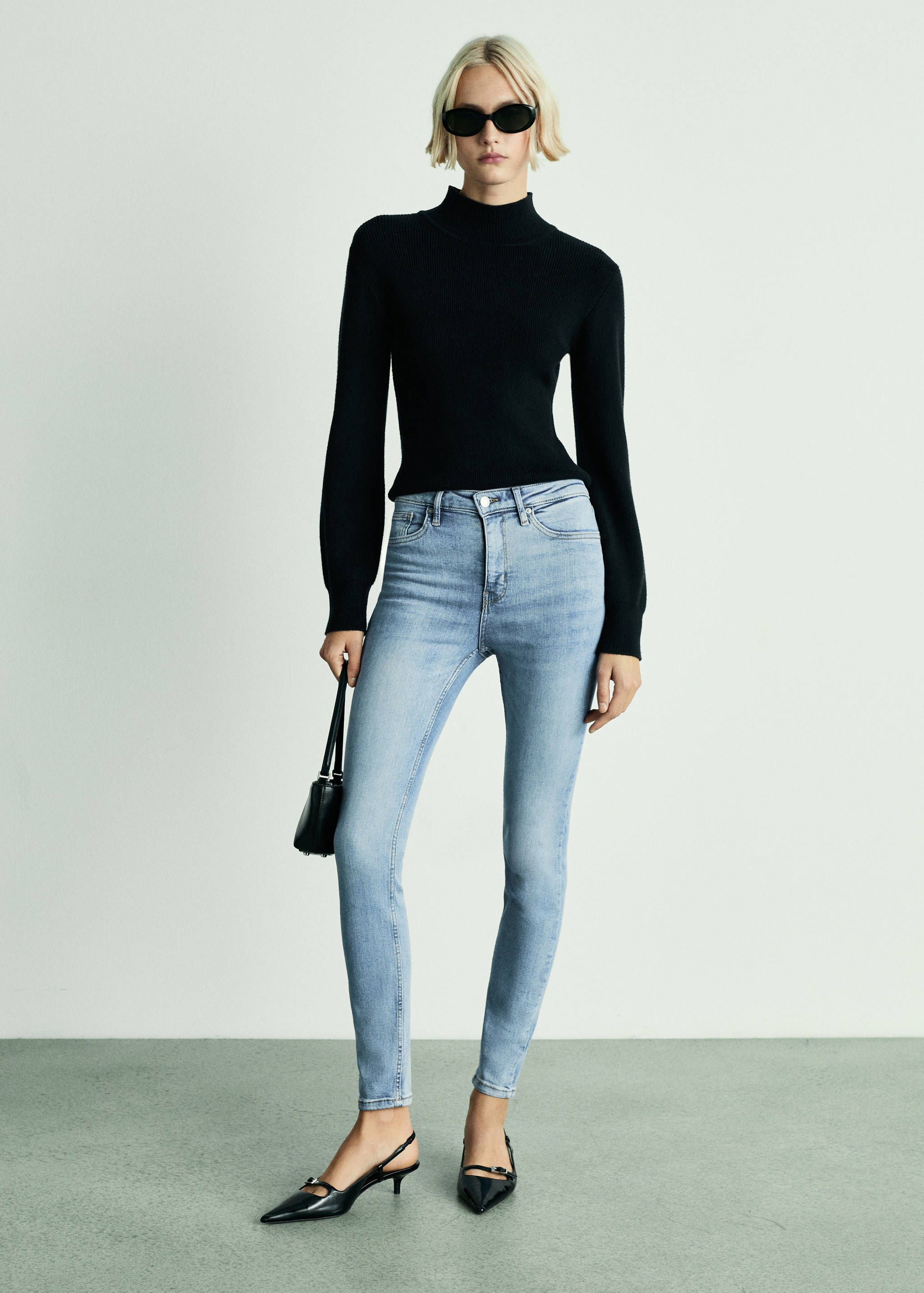 High-rise skinny jeans - General plane