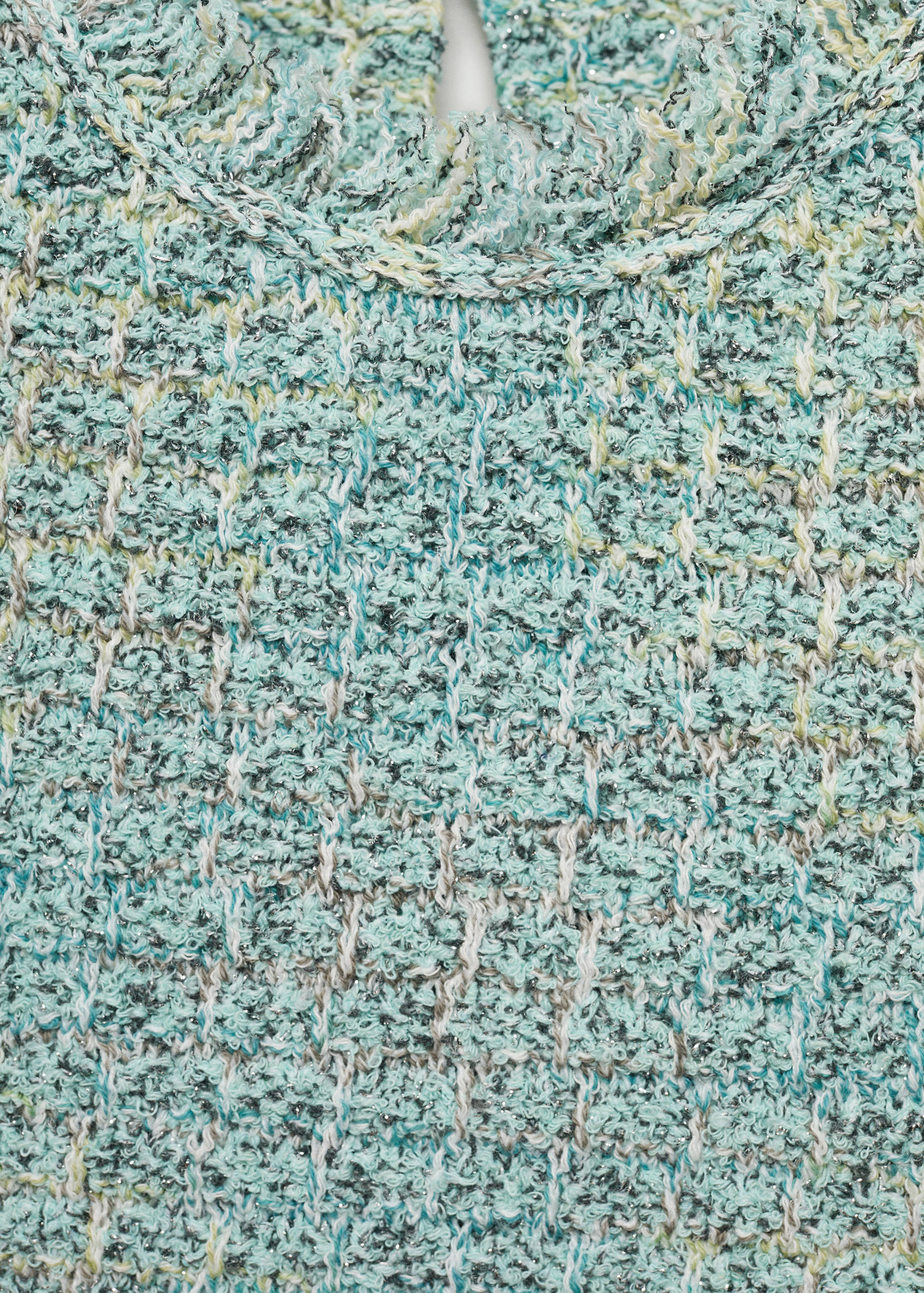 Tweed-Top mit ausgefranstem Detail - Detail des Artikels 8