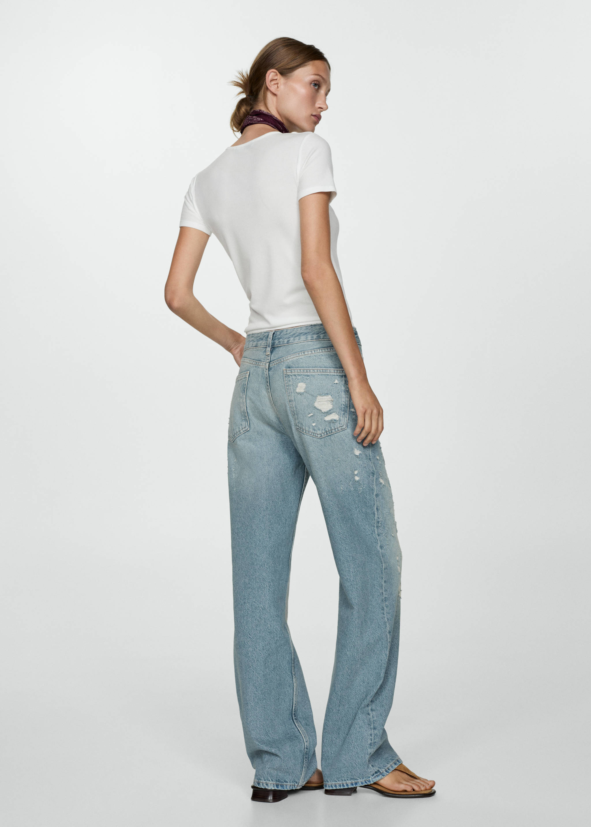 Raka jeans dekorativa revor - Artikelns baksida