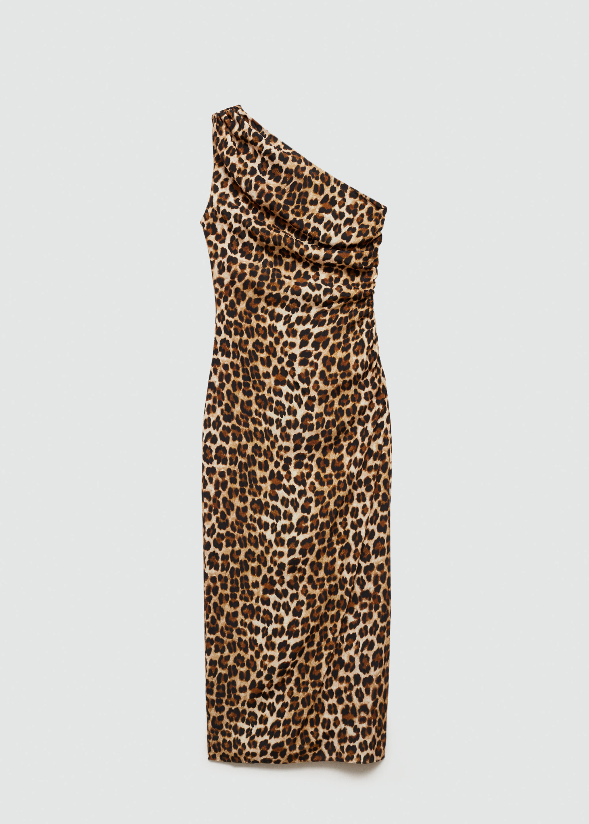 Robe asymétrique en imprimé animal - Article sans modèle