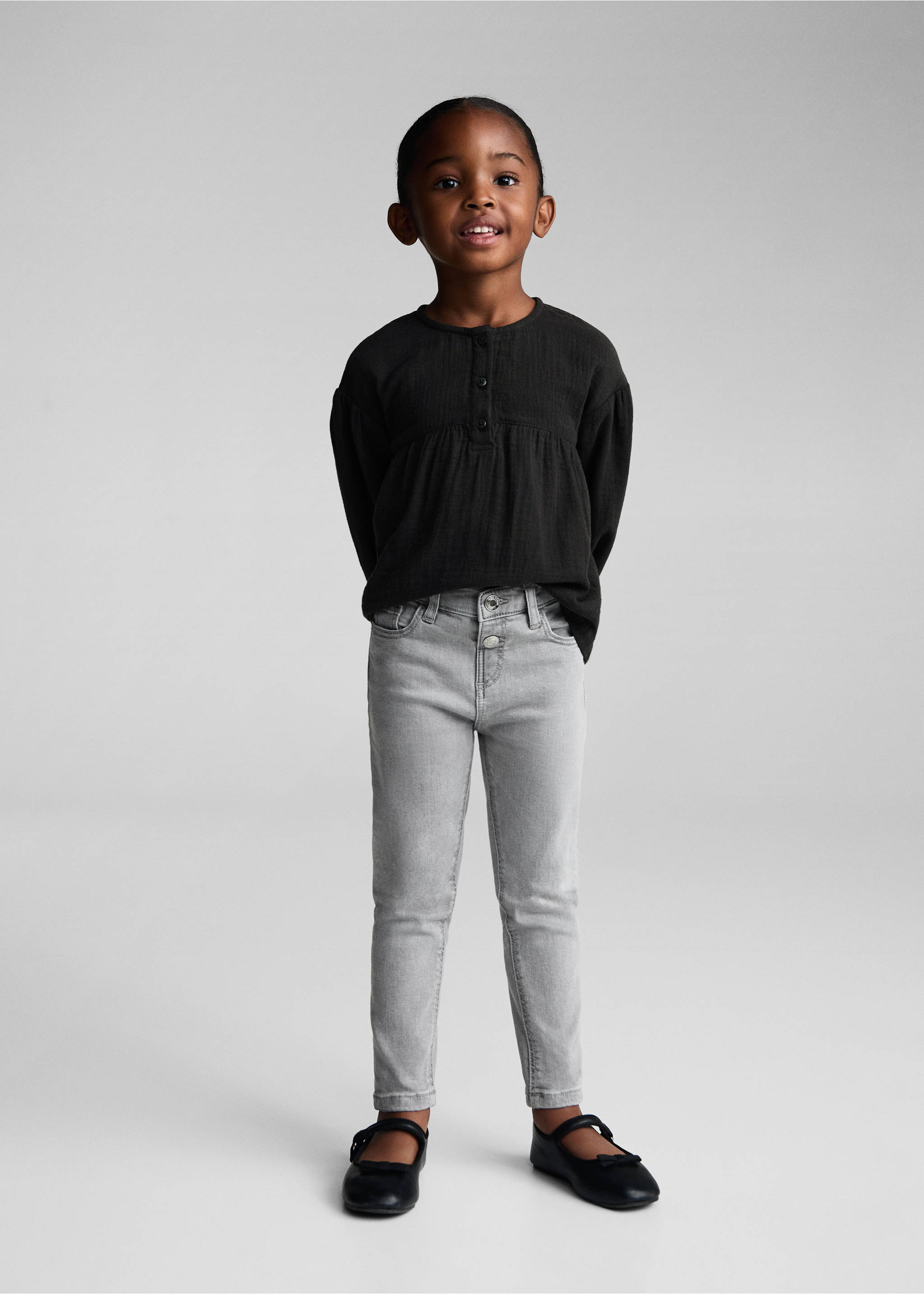 Jean skinny - Plan général, Gris denim. Ref: 77034432-00.