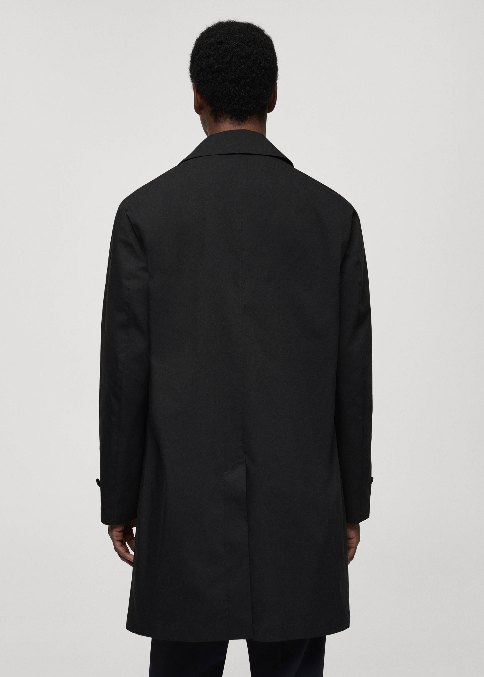 Classic water-repellent trench coat - Reverse of the article
