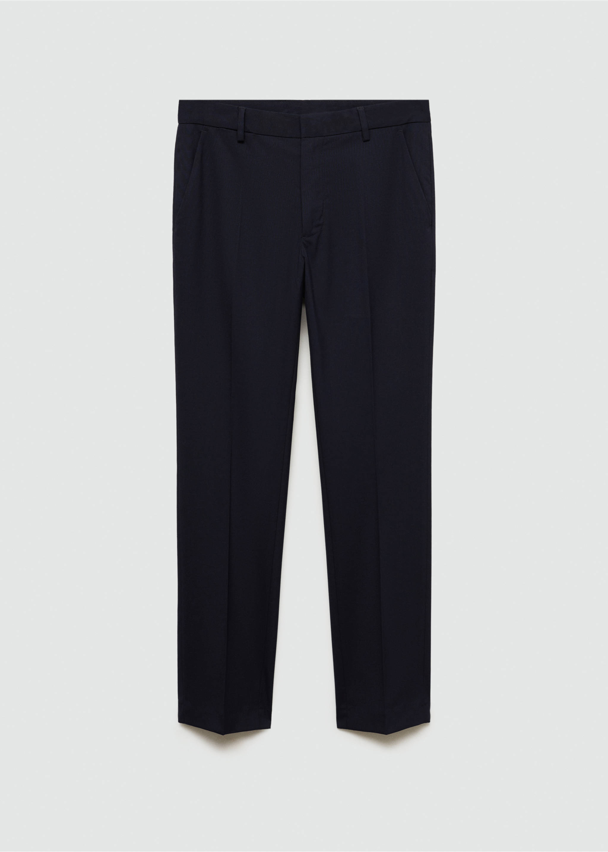 Pantalon de costume slim fit - Article sans modèle, Bleu marine foncé. Ref: 77034440-00.