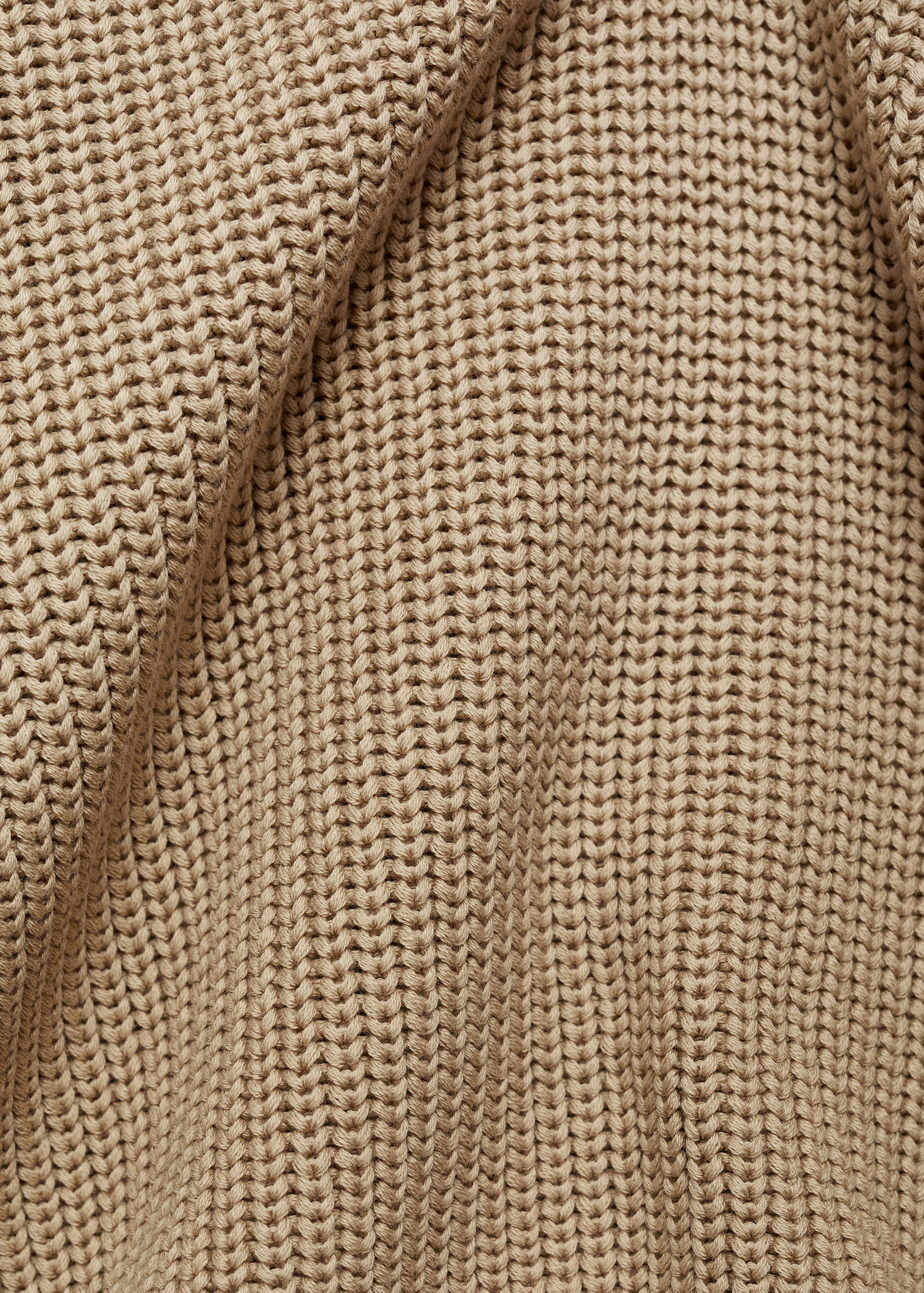 Pull-over polo maille épaisse côtelée - Détail de l'article 0
