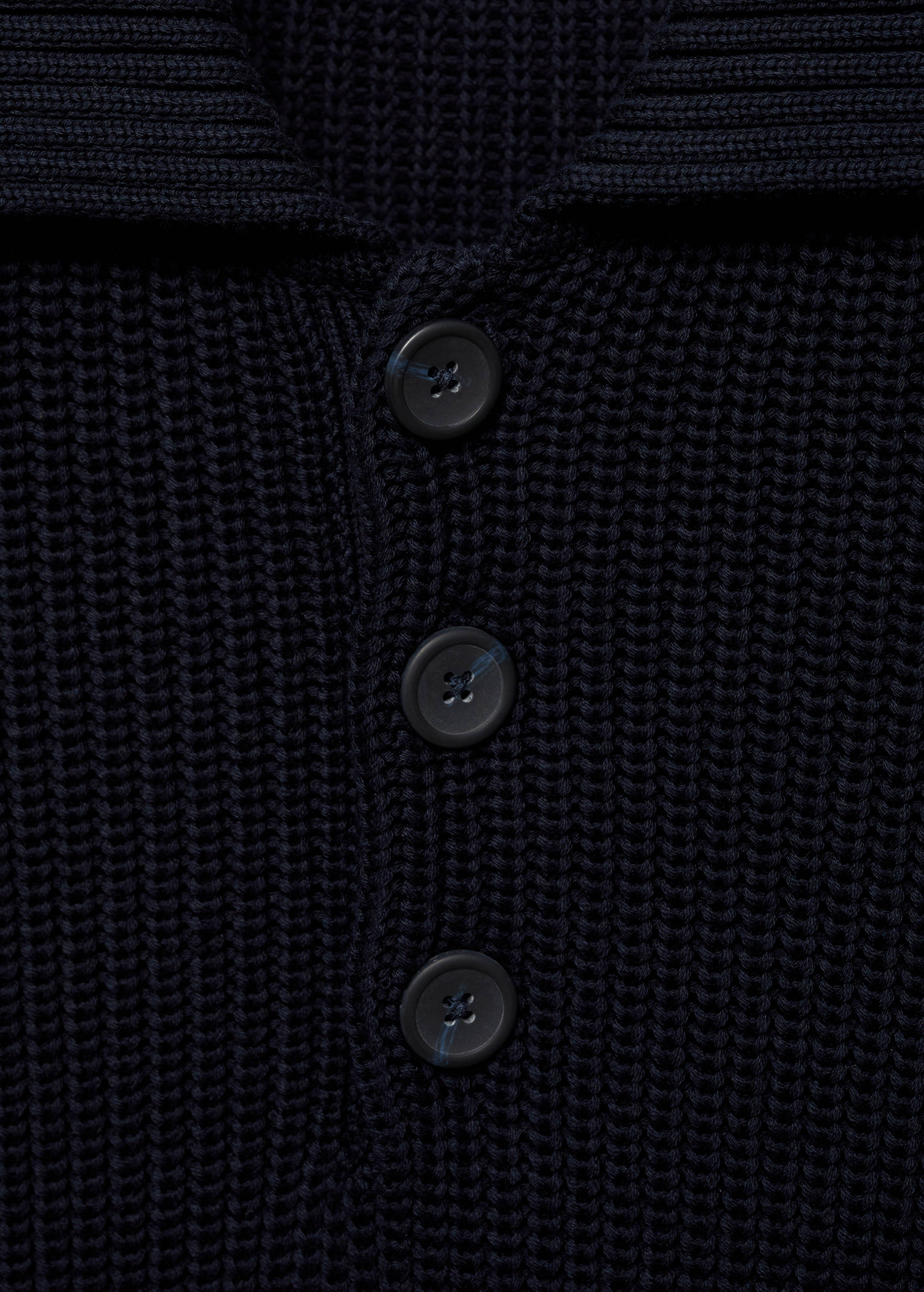 Pull-over polo maille épaisse côtelée - Détail de l'article 8