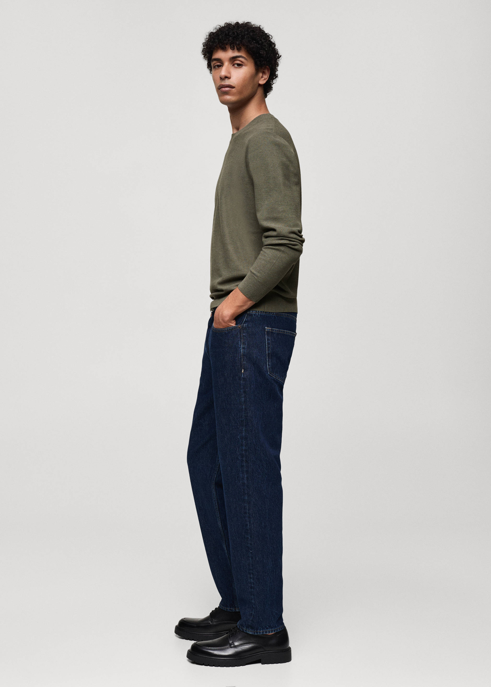 Fine-knit cotton sweater - Details of the article 2