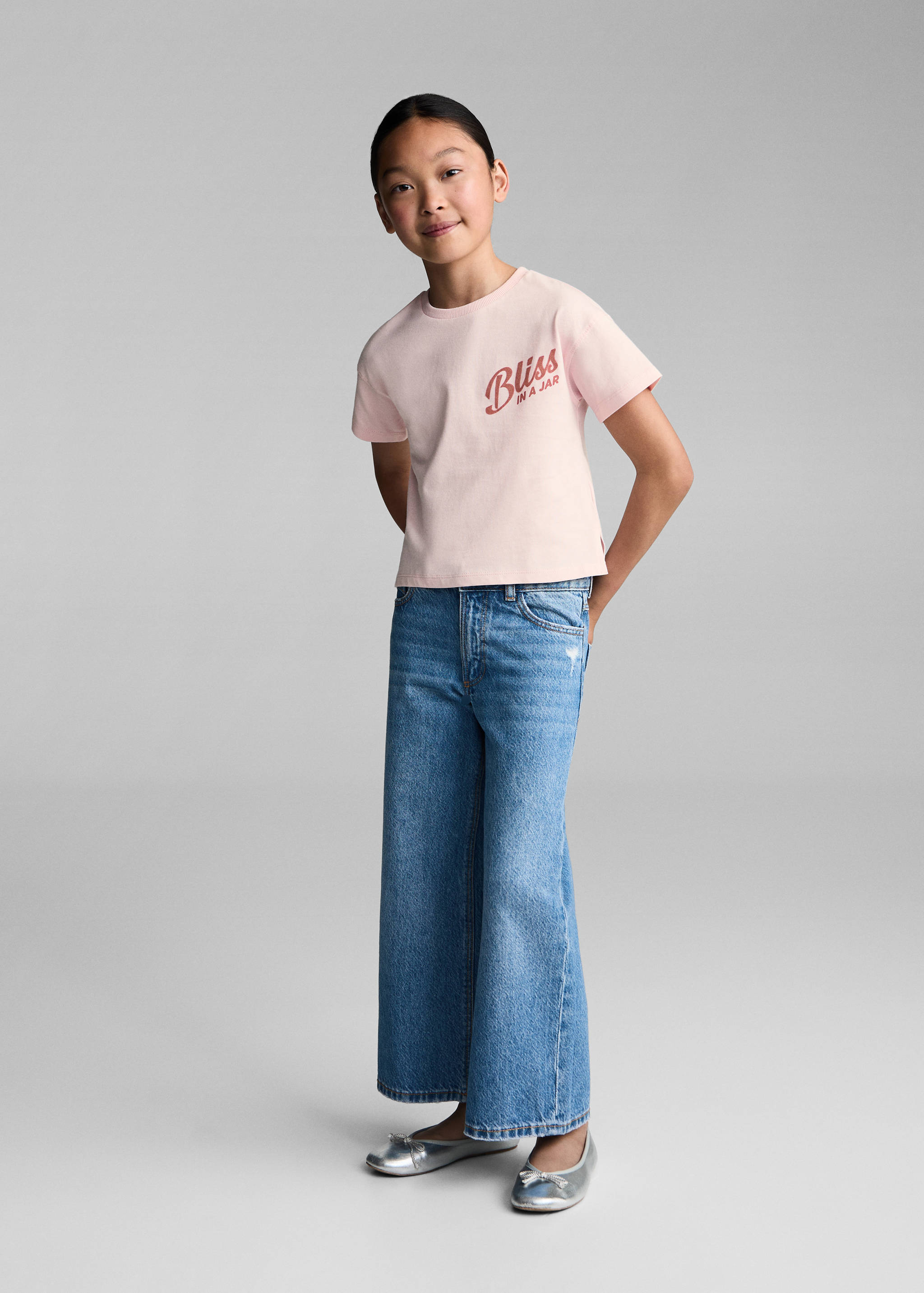 Bedrucktes Baumwoll-T-Shirt - Allgemeine Ansicht