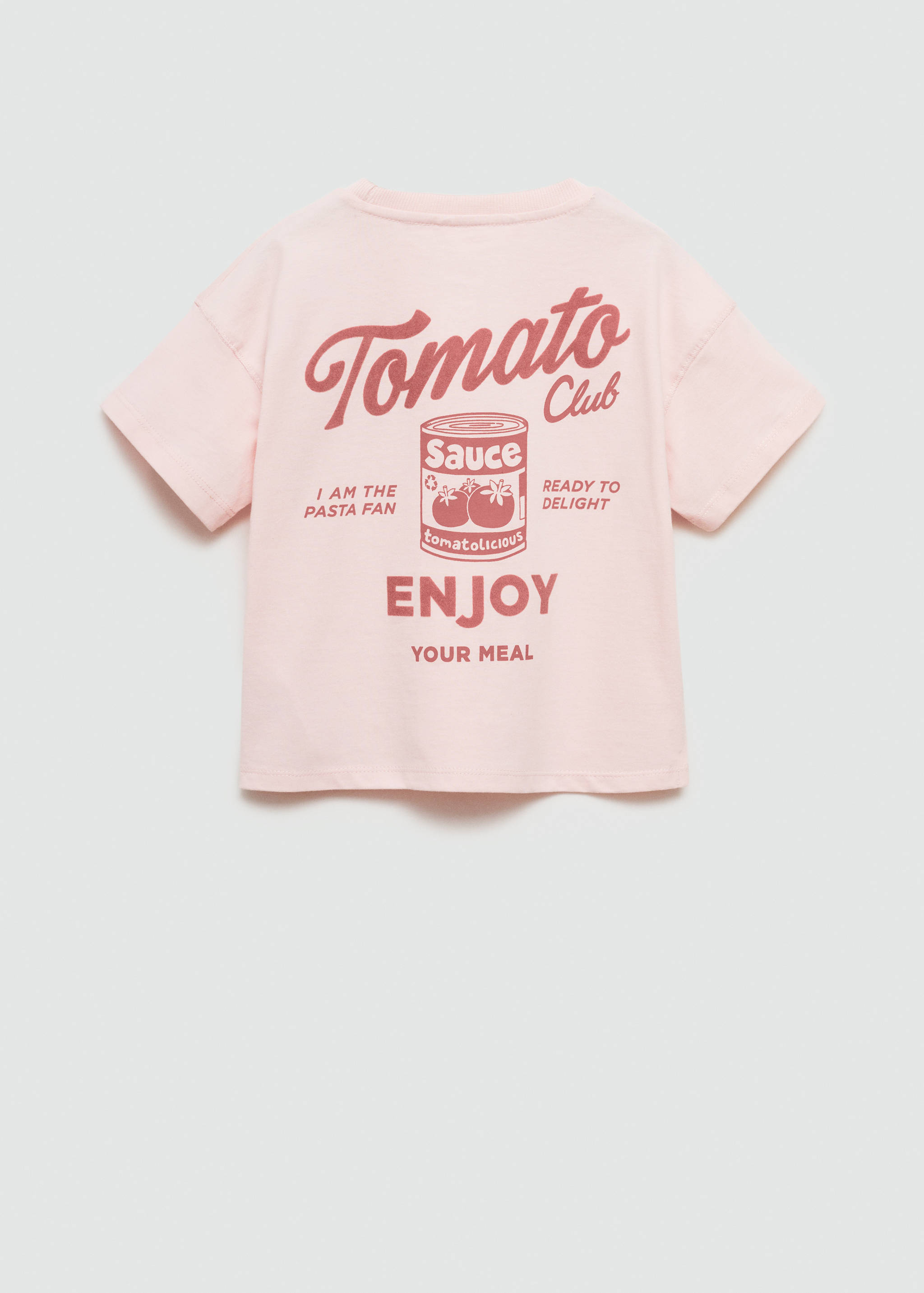 Bedrucktes Baumwoll-T-Shirt - Rückseite des Artikels