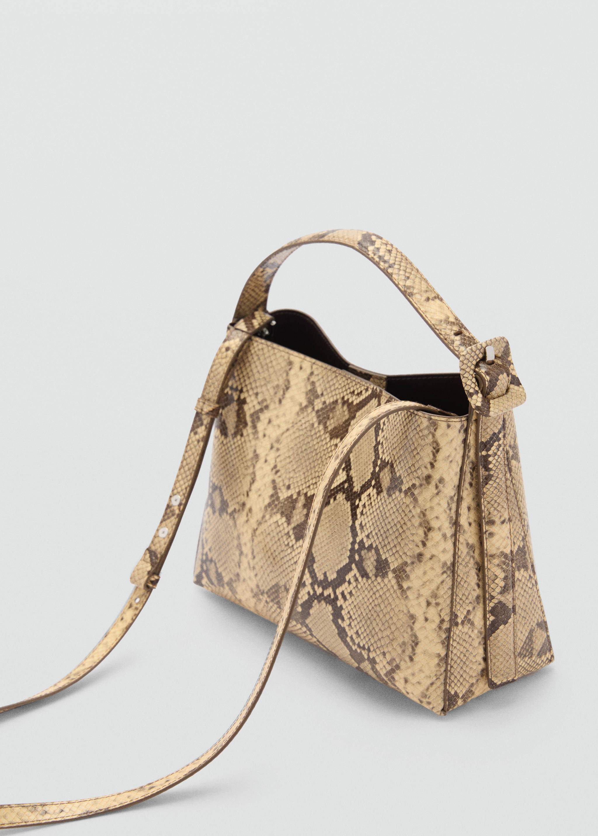 Snakeskin effect bag - Medium plane