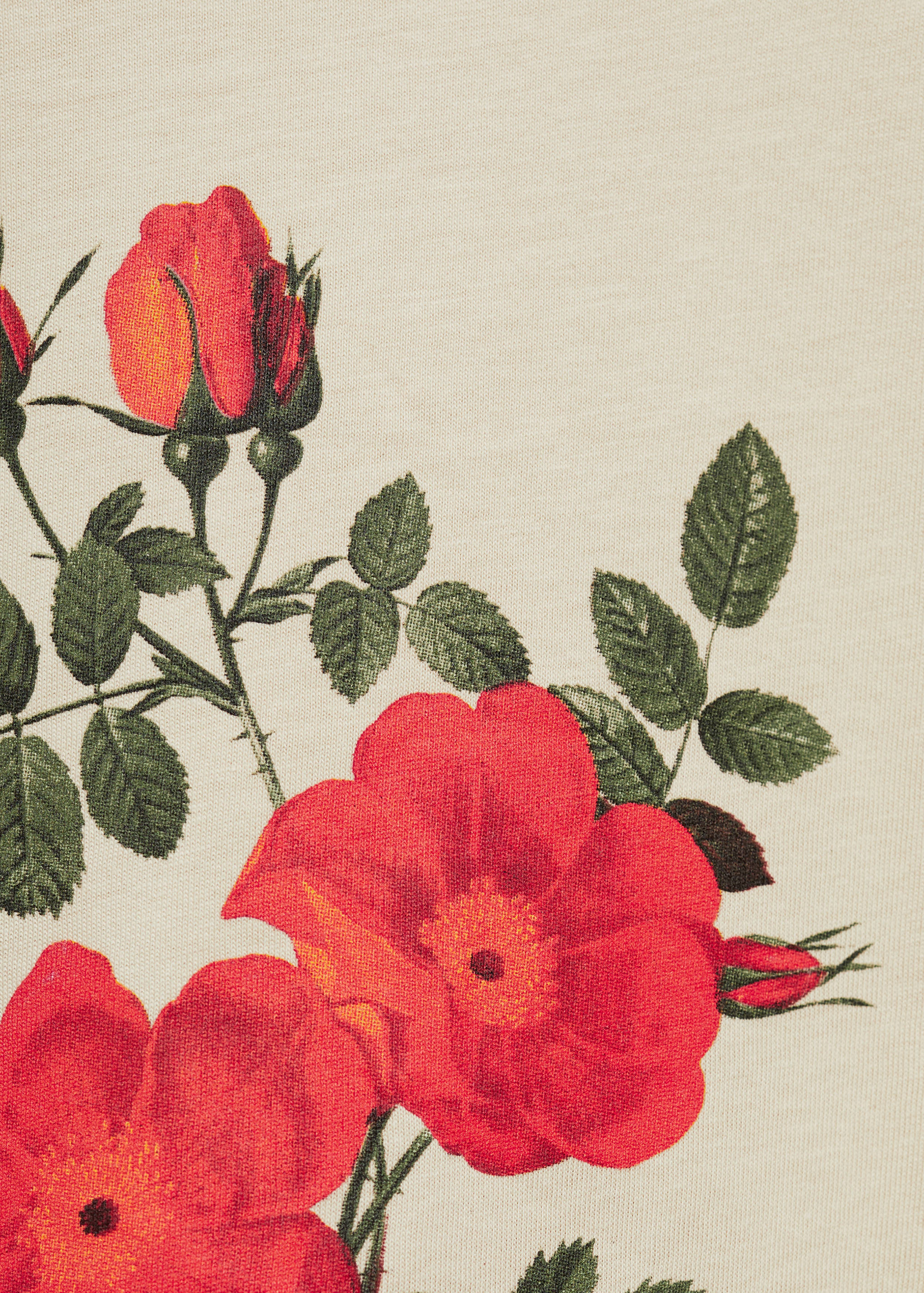 Samarreta cotó flor estampada - Detall de l'article 0