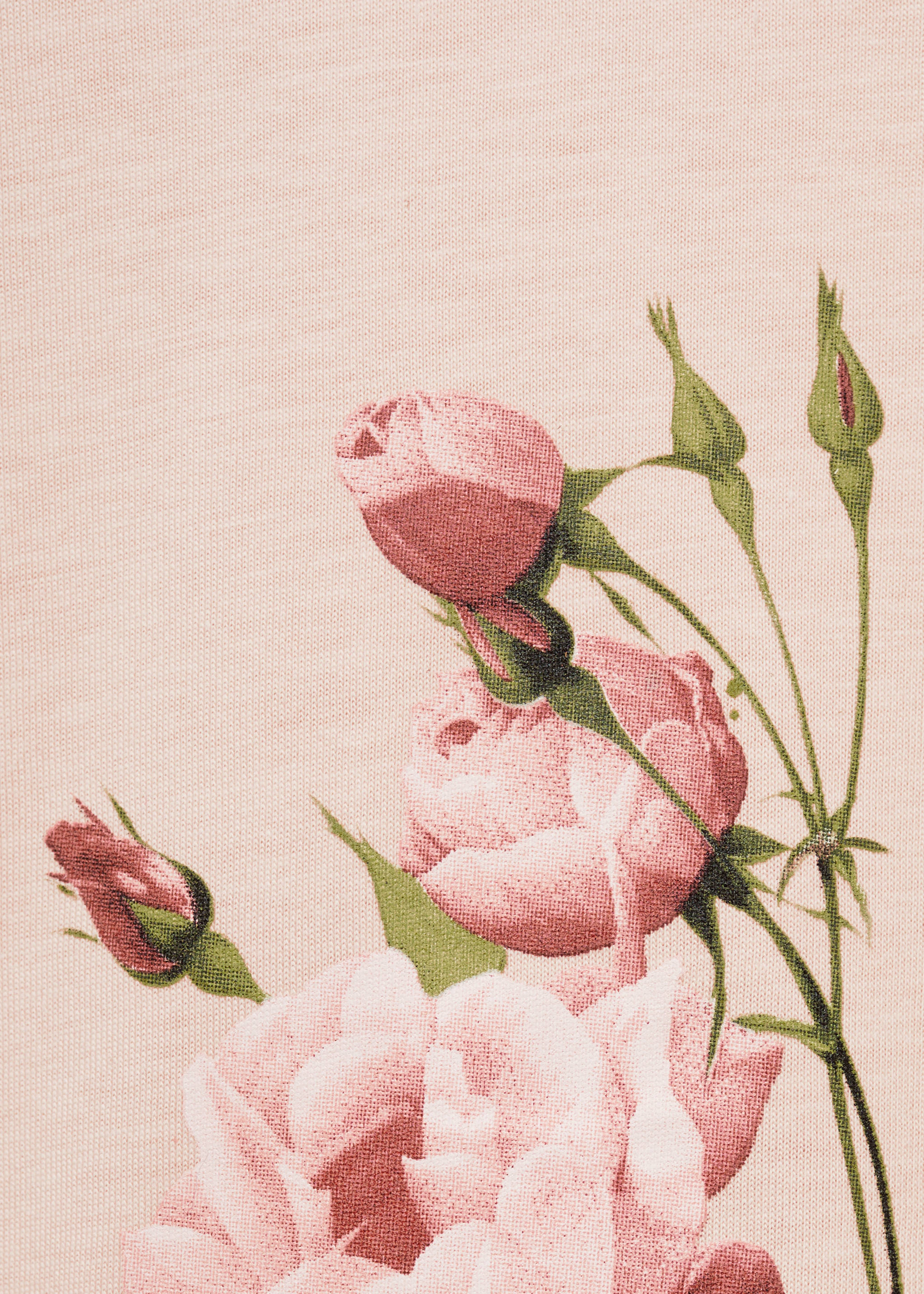 Samarreta cotó flor estampada - Detall de l'article 0