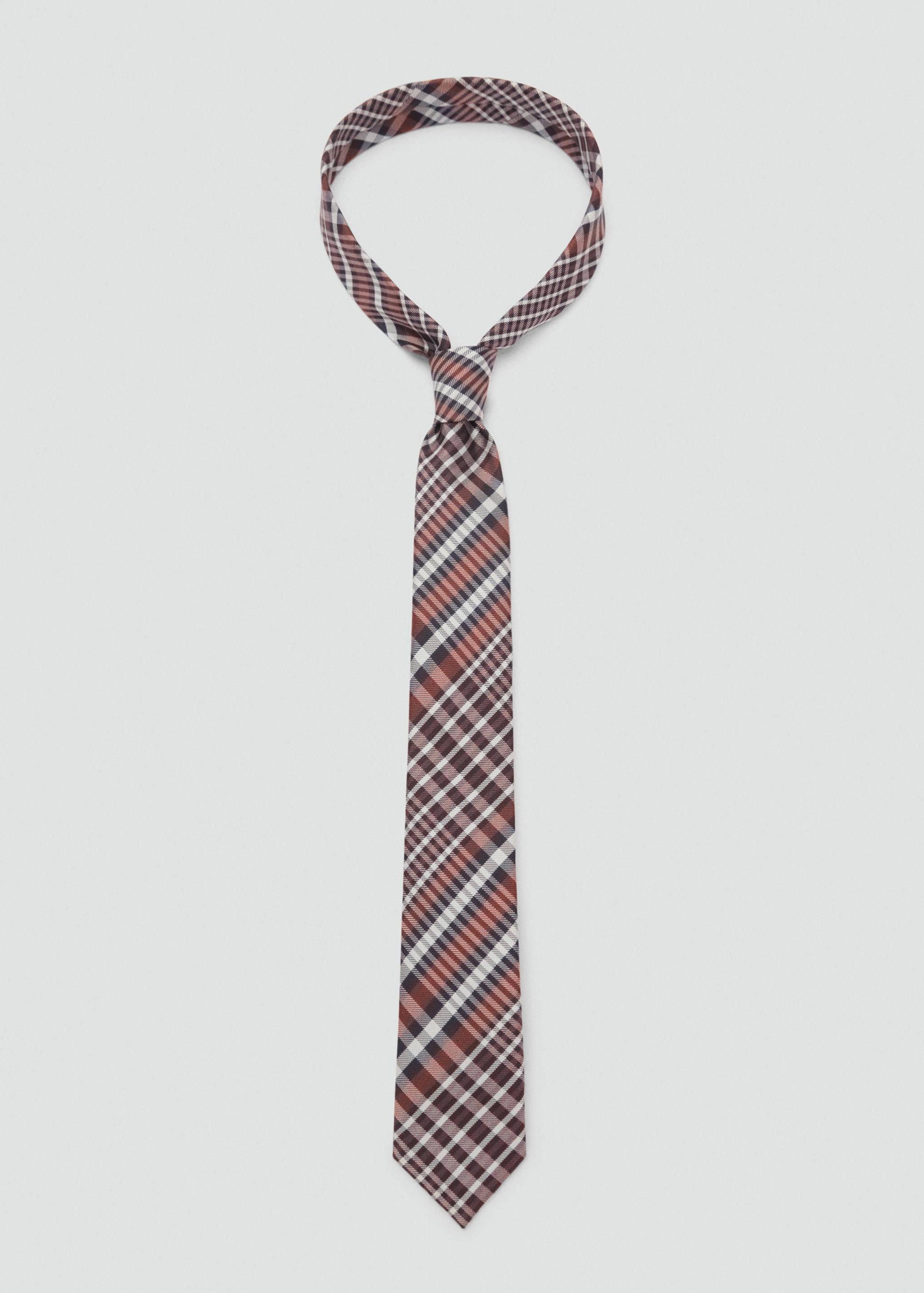 Schmale Krawatte mit Karomuster - Artikel ohne Model