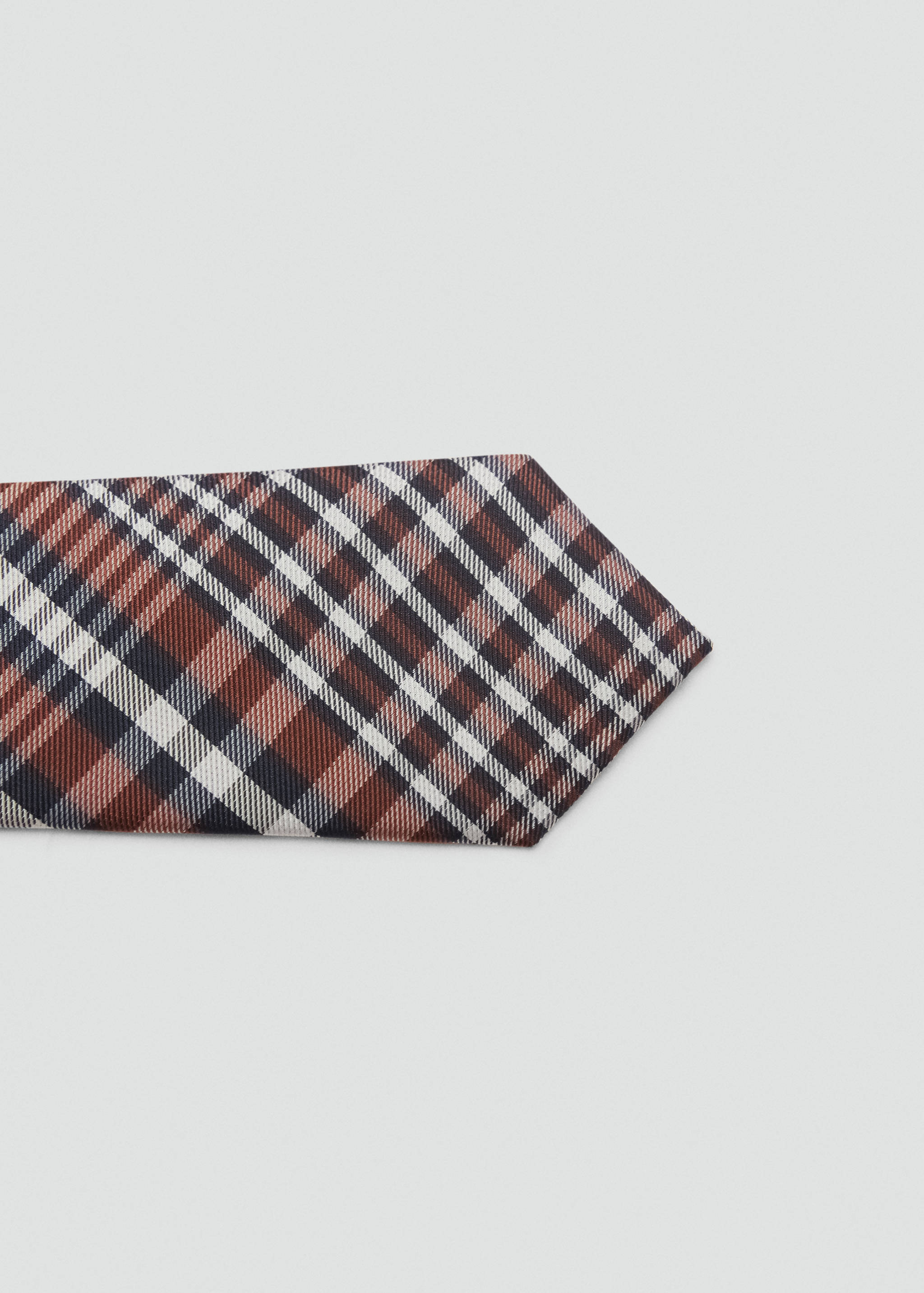 Schmale Krawatte mit Karomuster - Detail des Artikels 1