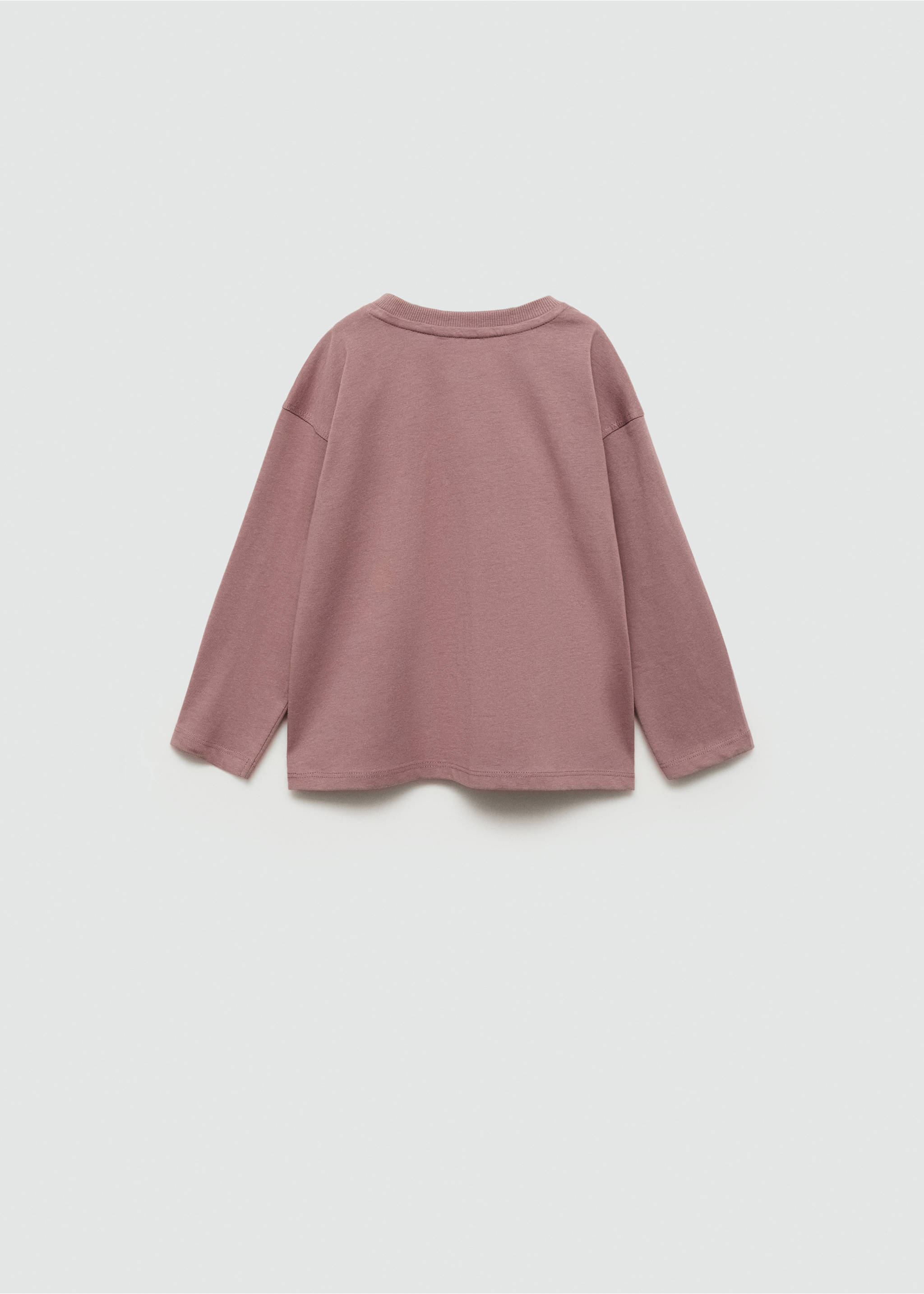 Animal print T-shirt - Reverse of the article, Burgundy. Ref: 77034776-00.