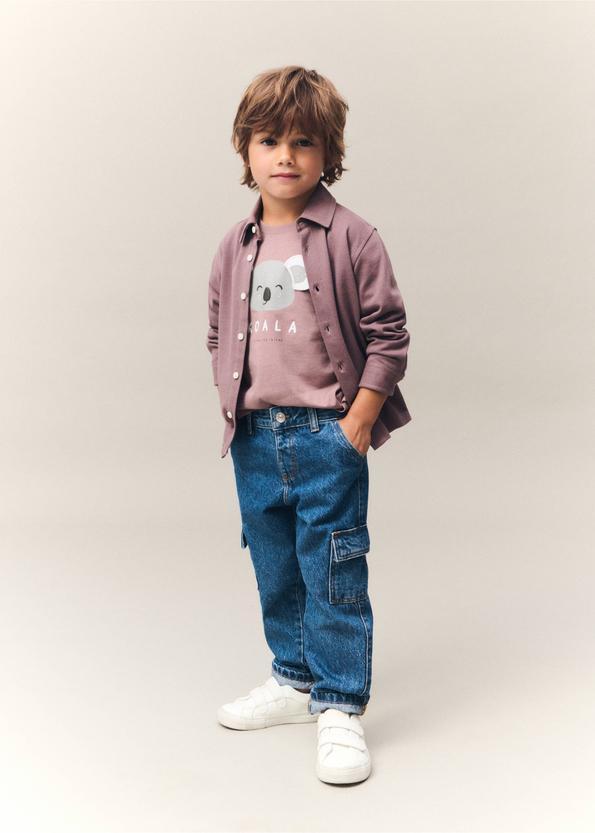 Animal print T-shirt - Details of the article 5, Burgundy. Ref: 77034776-00.