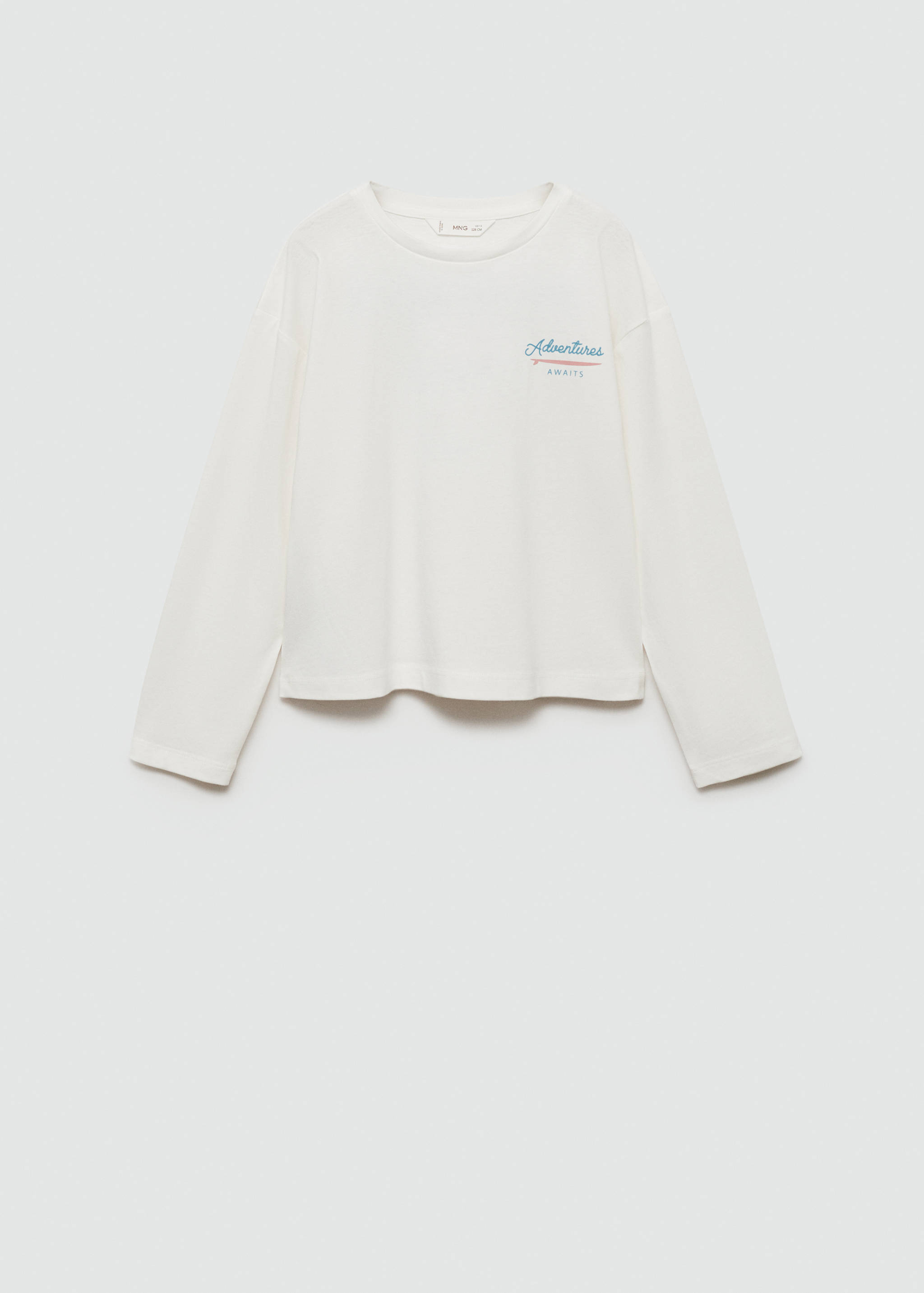 T-shirt coton détail brodé - Article sans modèle