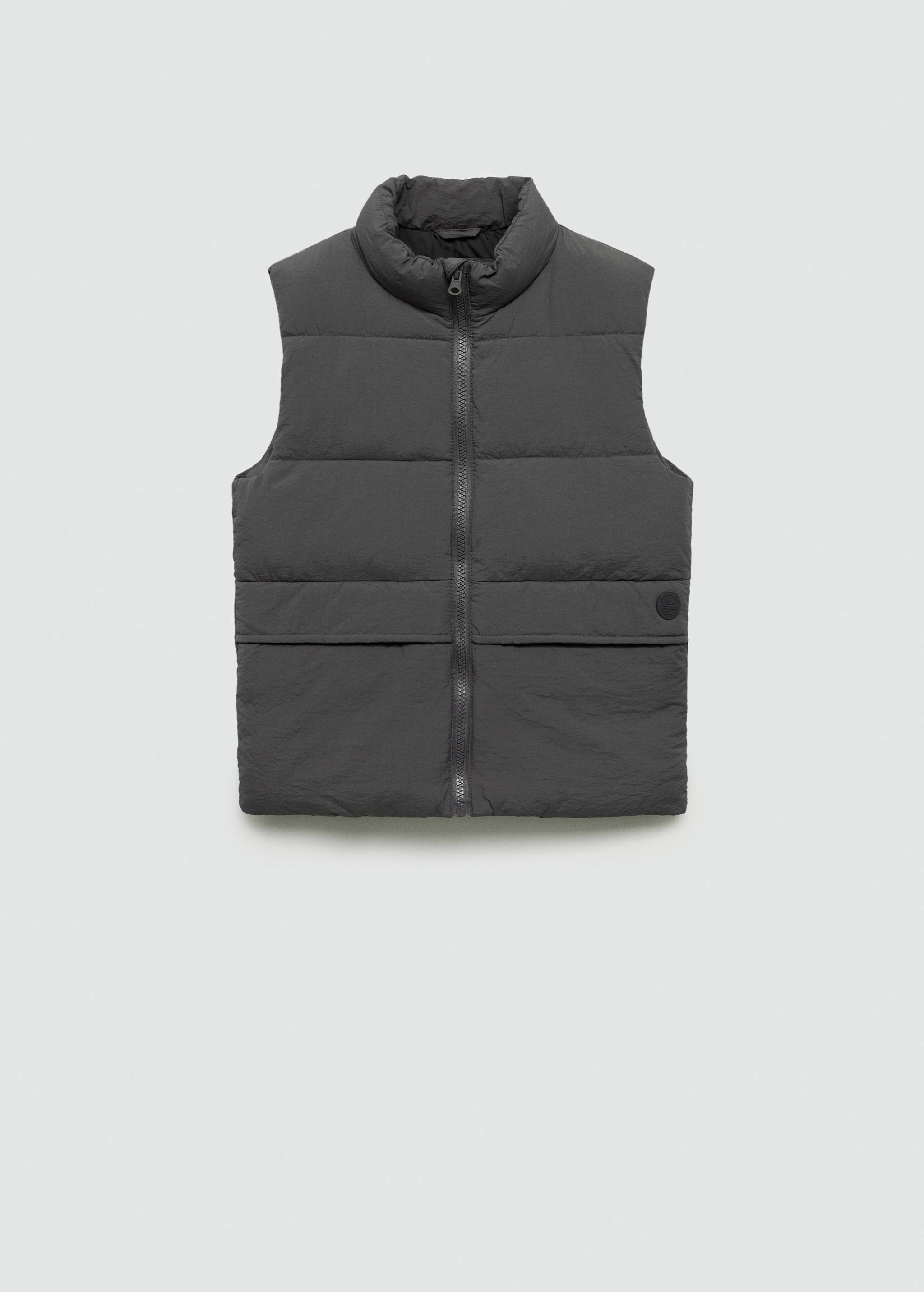 Quilted gilet with pockets - Article without model