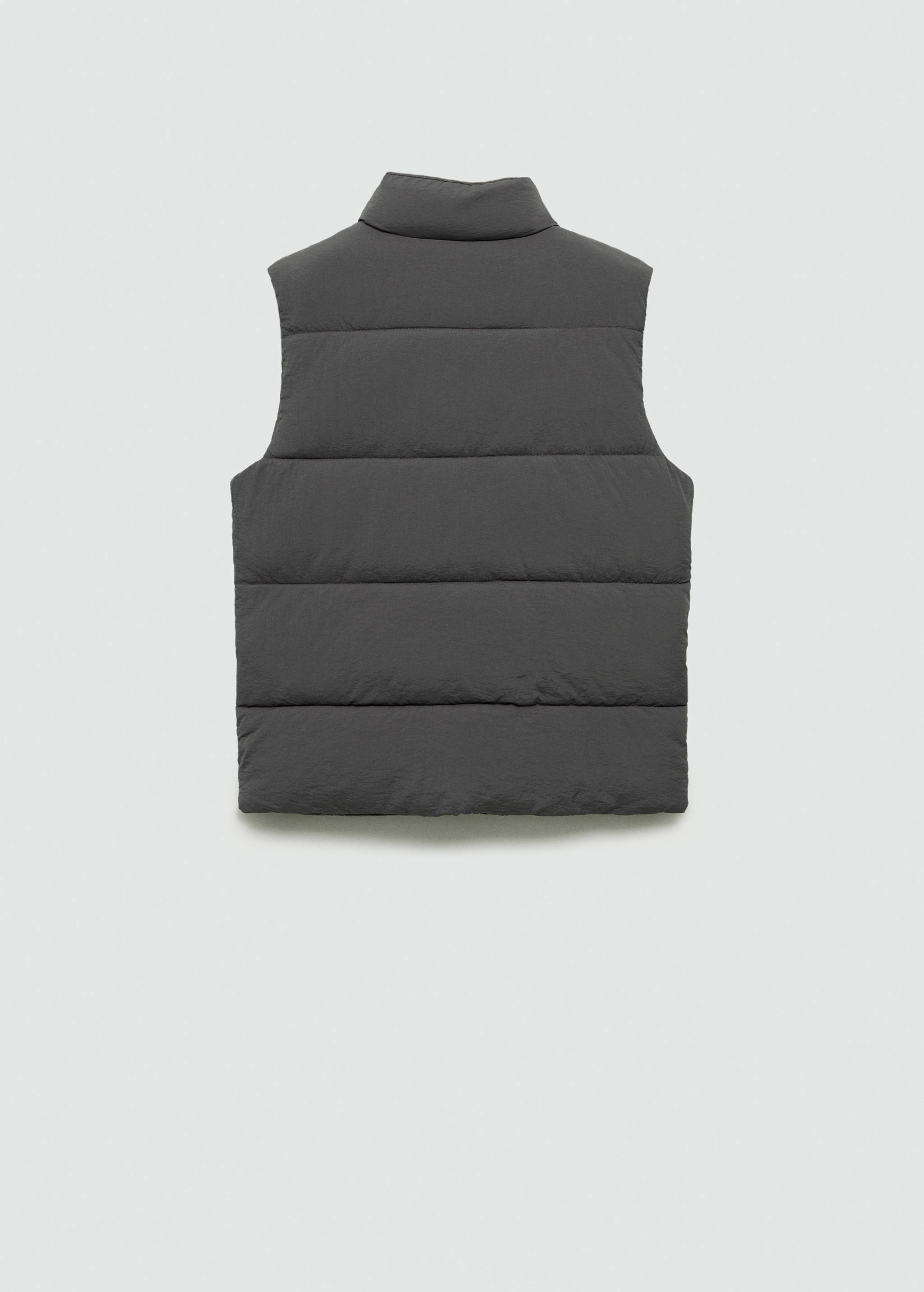 Quilted gilet with pockets - Reverse of the article