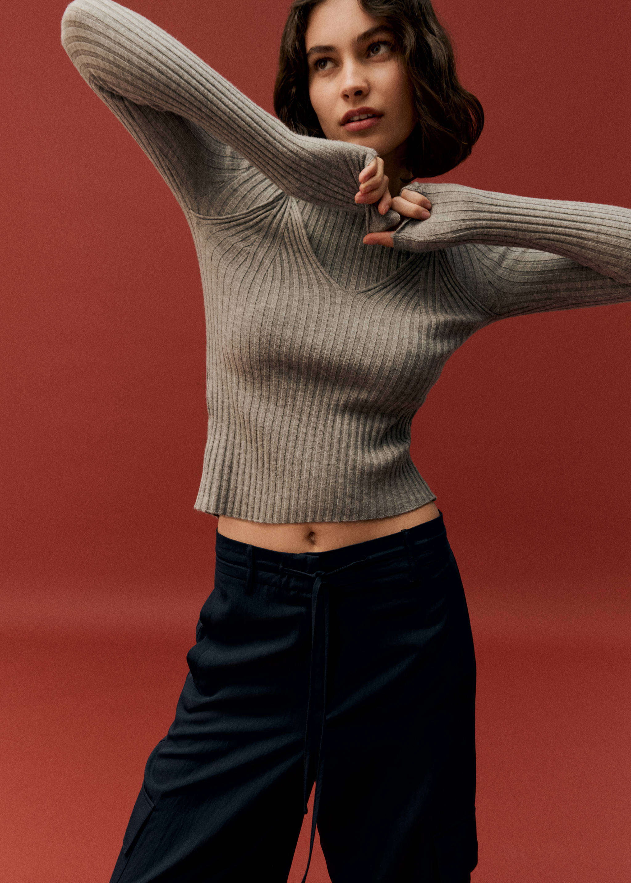 Pull-over maille côtelée top - Détail de l'article 6