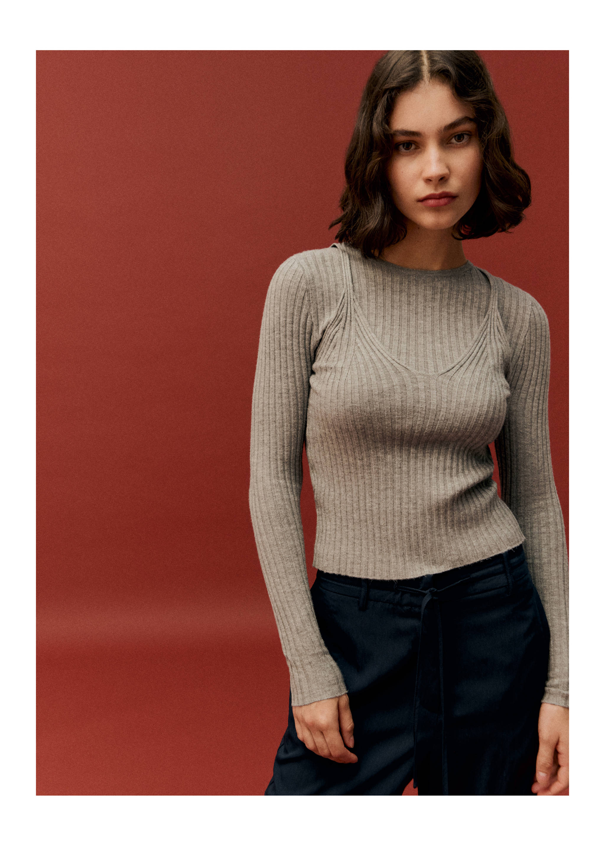 Pull-over maille côtelée top - Détail de l'article 5