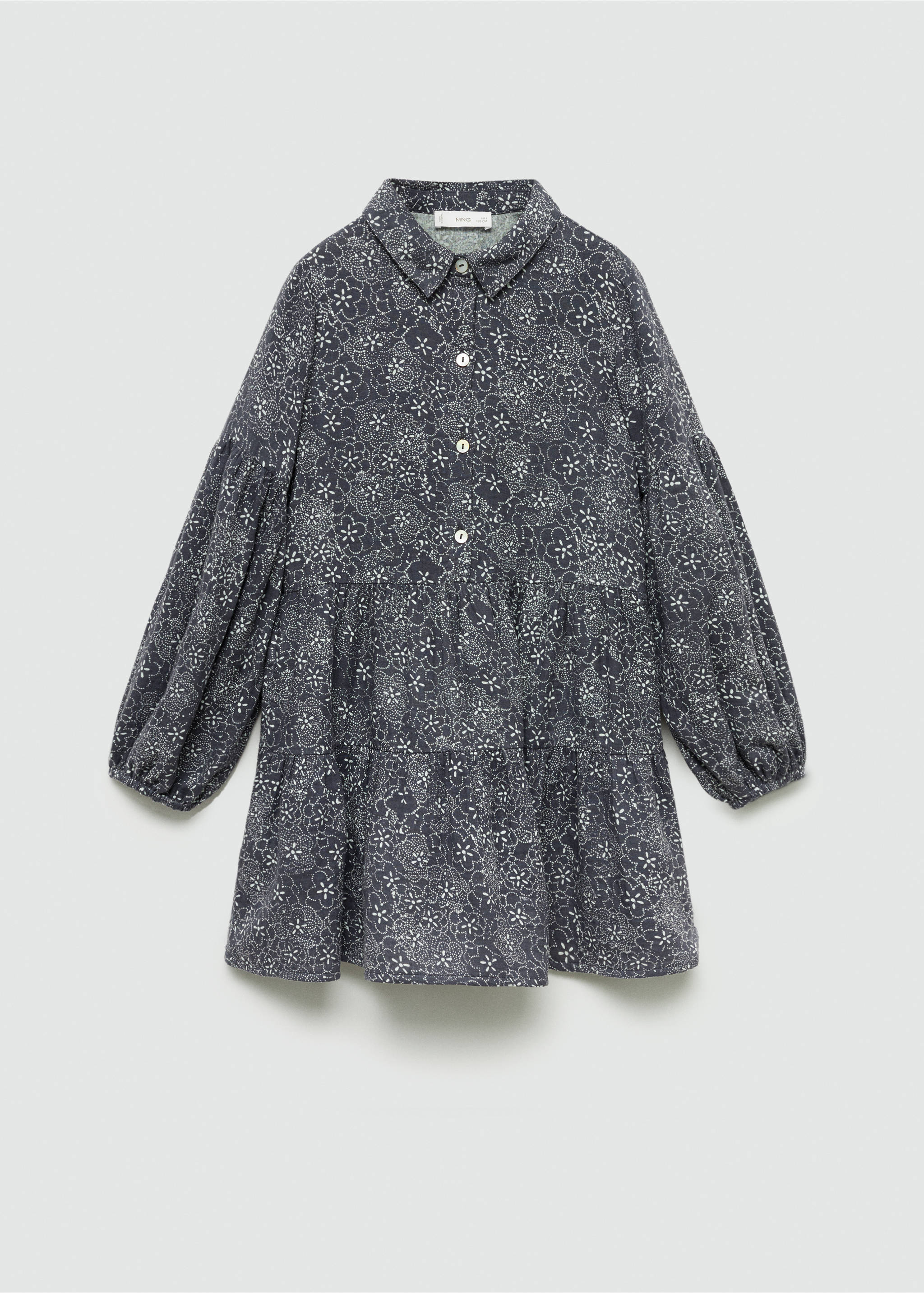 Rochie cu imprimeu floral - Articol fără model, Cărbune. Ref: 77034786-00.